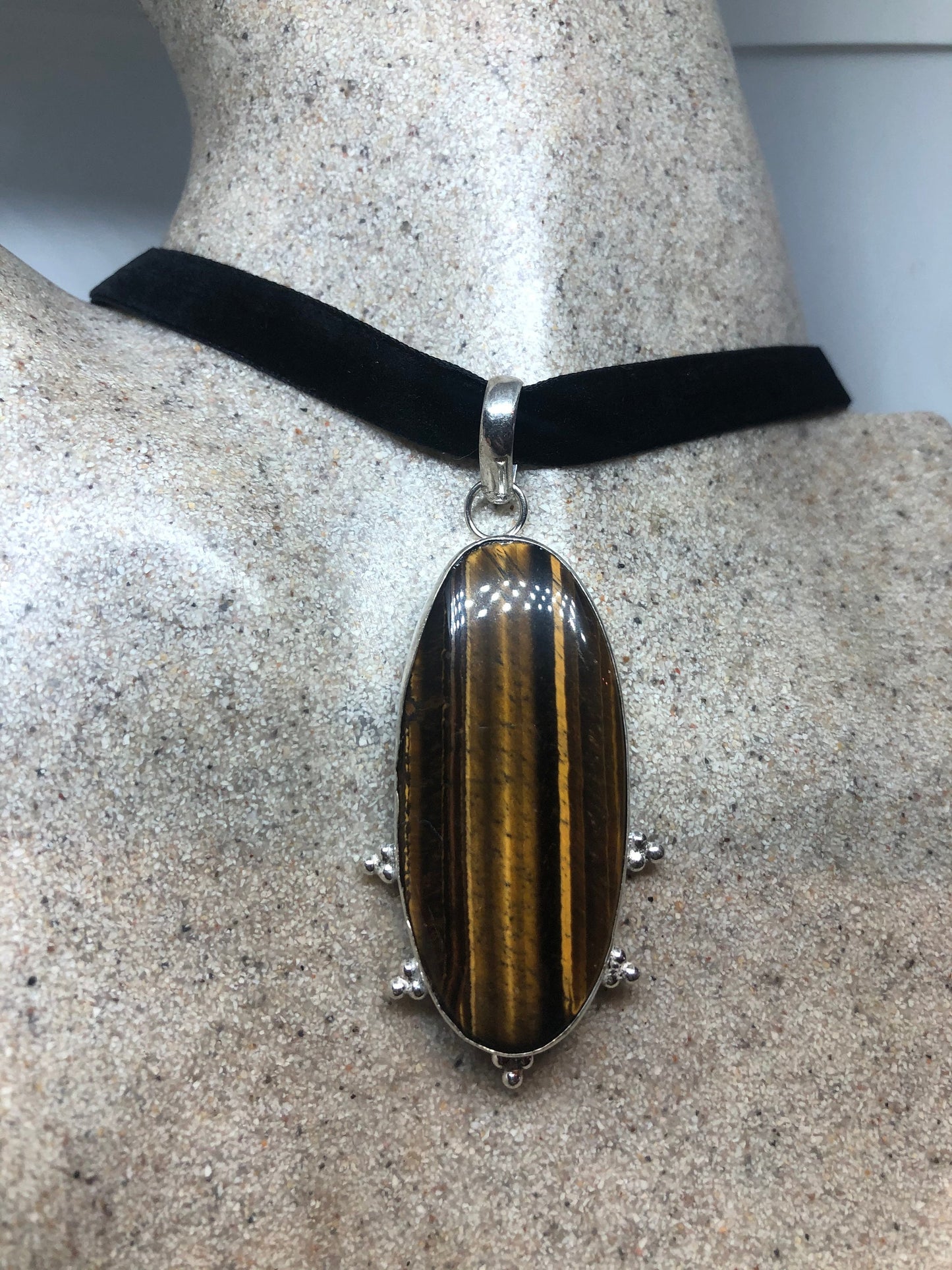 Vintage Tigers eye Necklace Choker