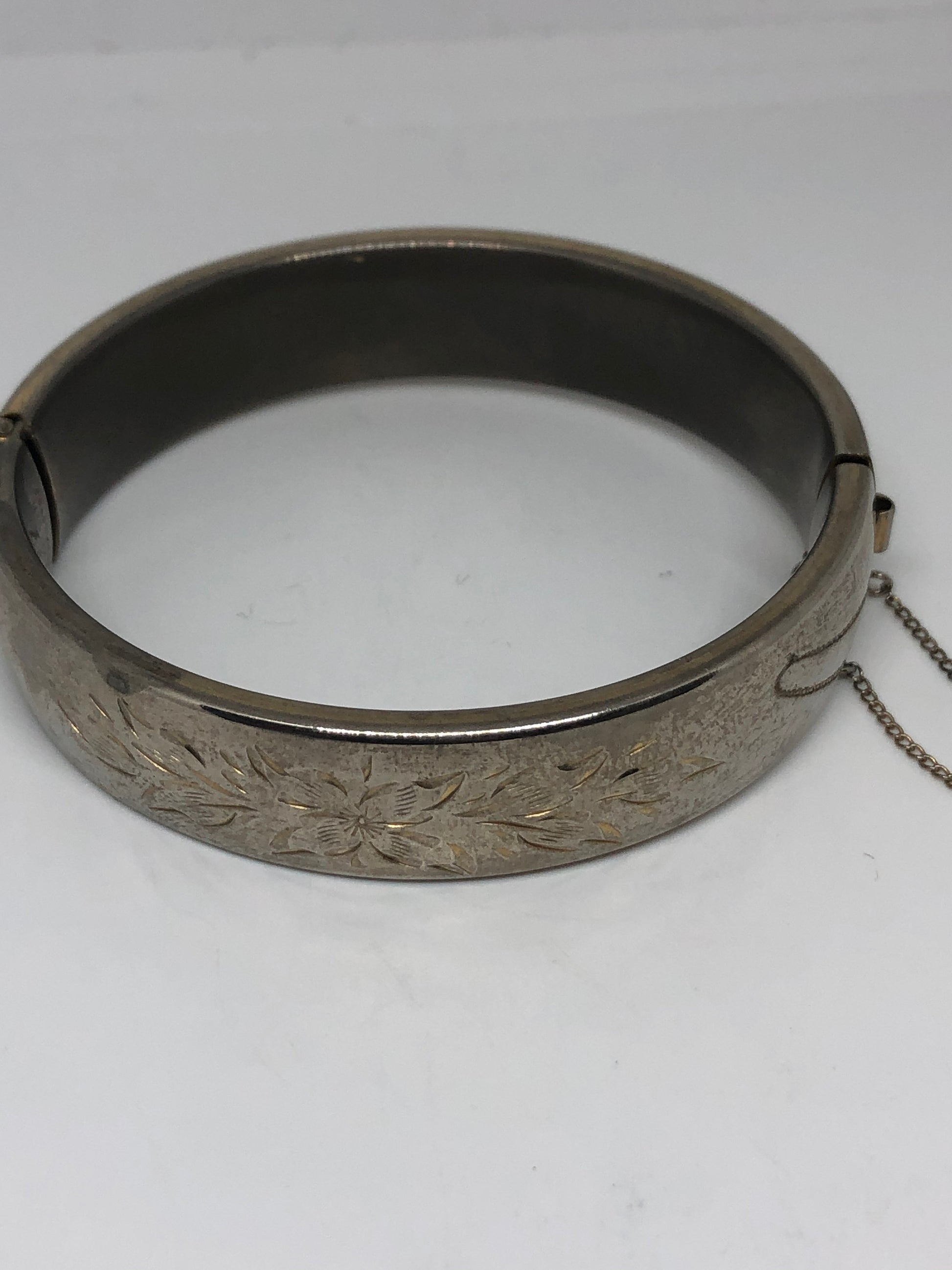 Vintage Bangle Bracelet 925 Sterling Silver