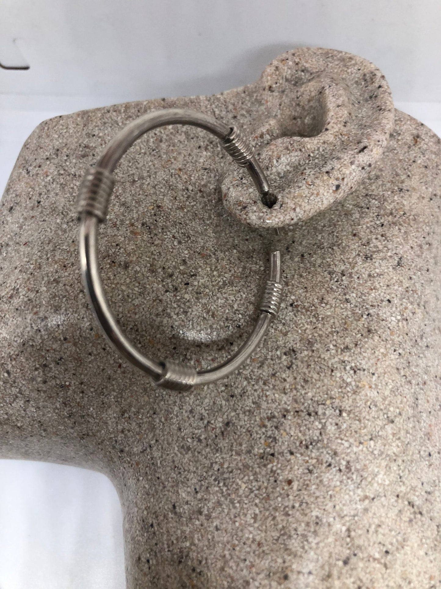 Vintage Sterling Silver Hoop Earrings