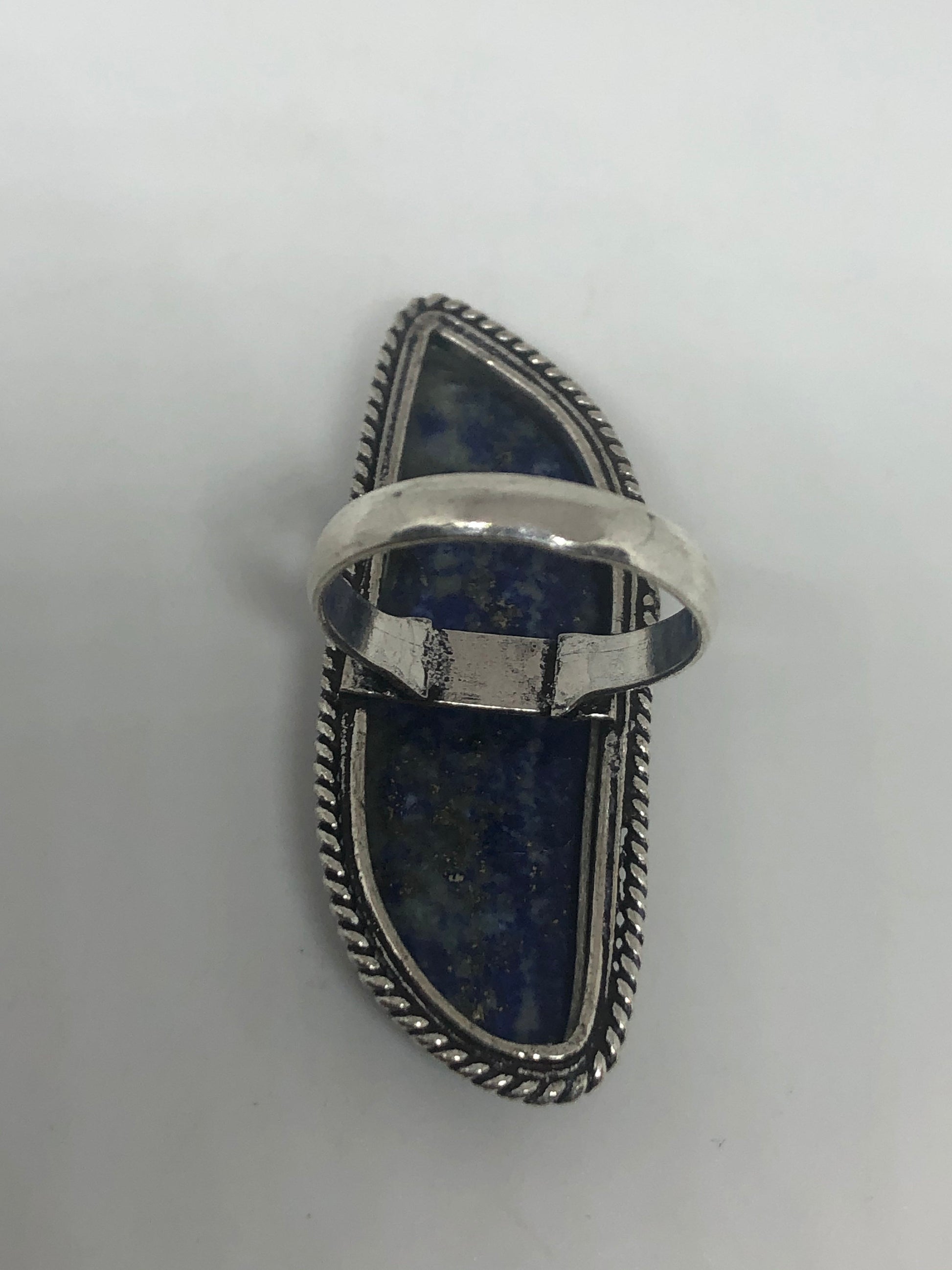 Vintage Blue Genuine Lapis Lazuli Ring Size 7