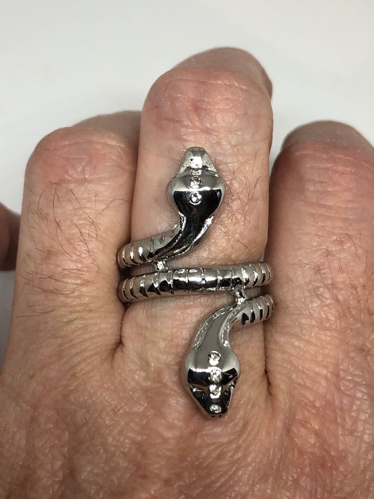 Vintage Gothic Stainless Steel Snake Ring