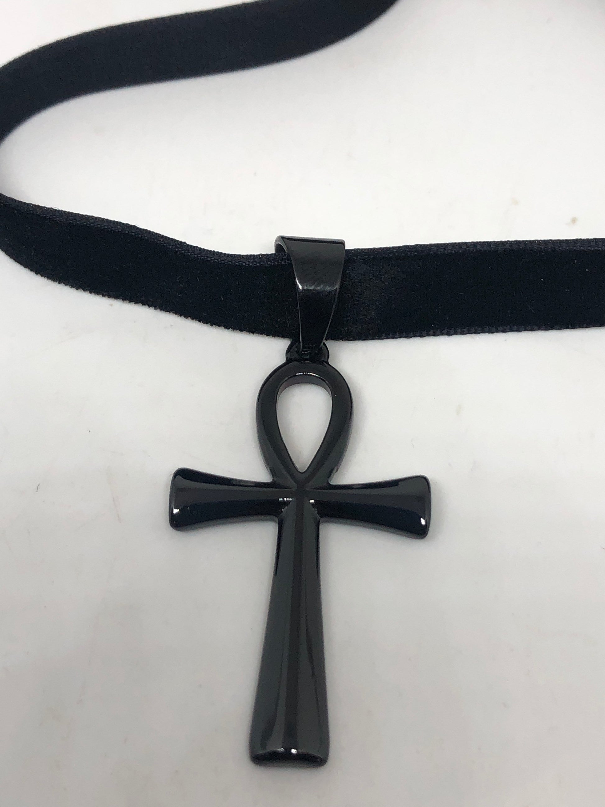 Egyptian Ankh Pendant Choker