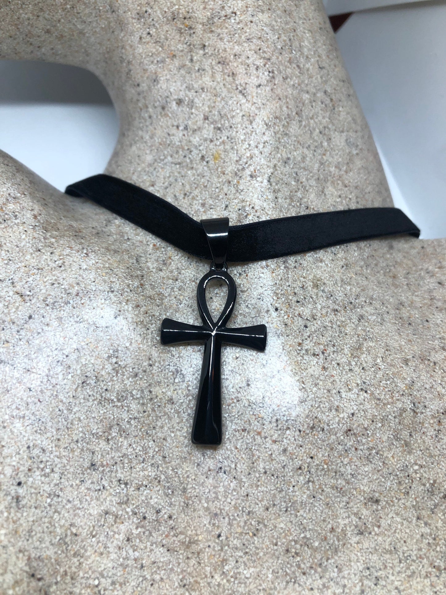 Egyptian Ankh Pendant Choker