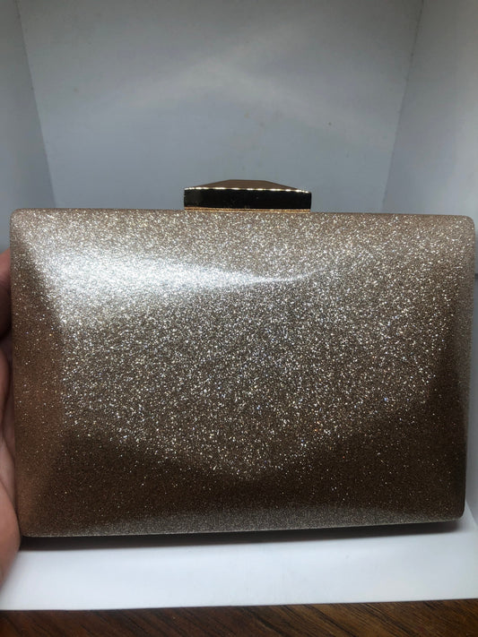 Vintage Gold glitter evening Bag clutch