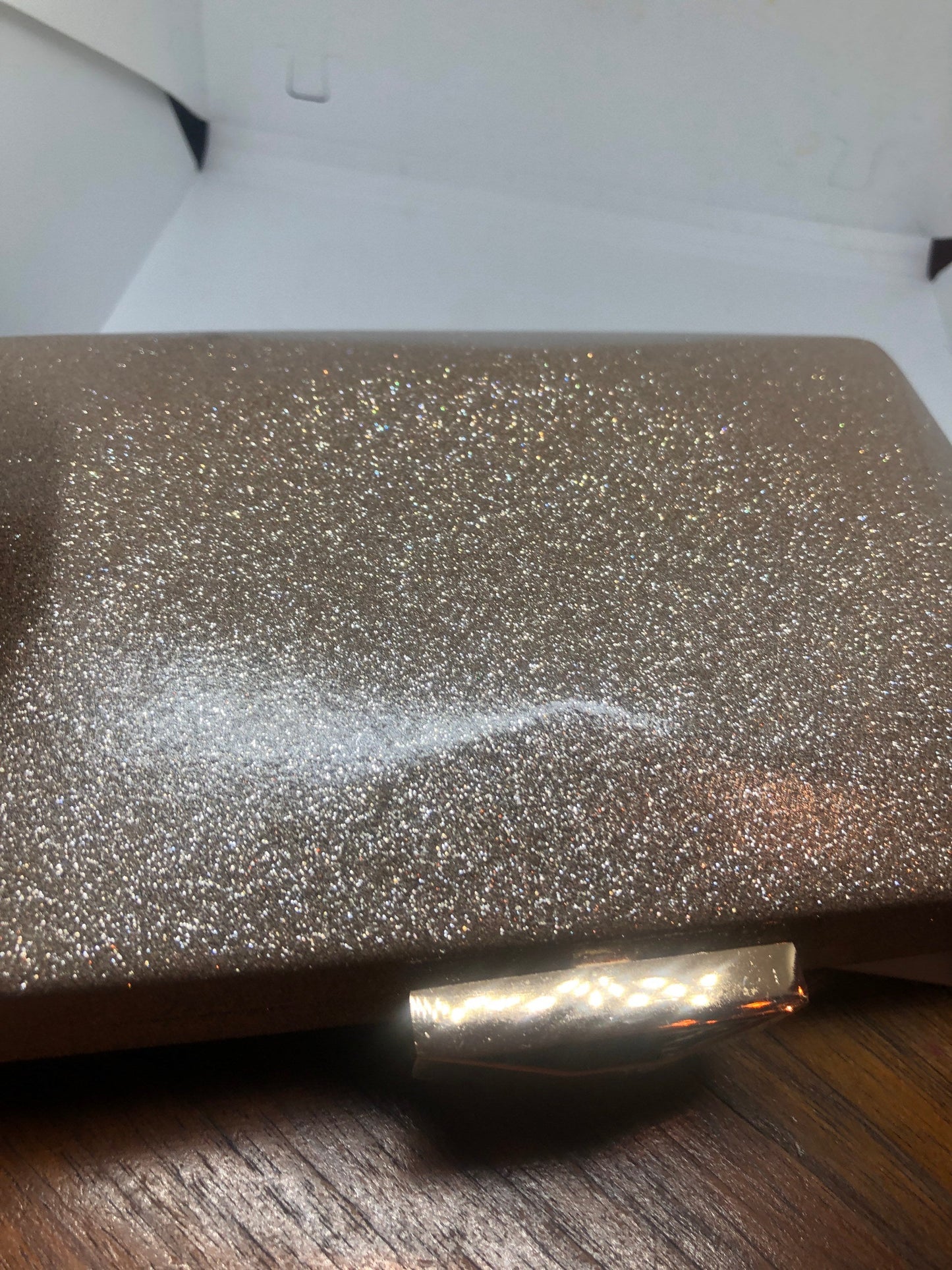 Vintage Gold glitter evening Bag clutch