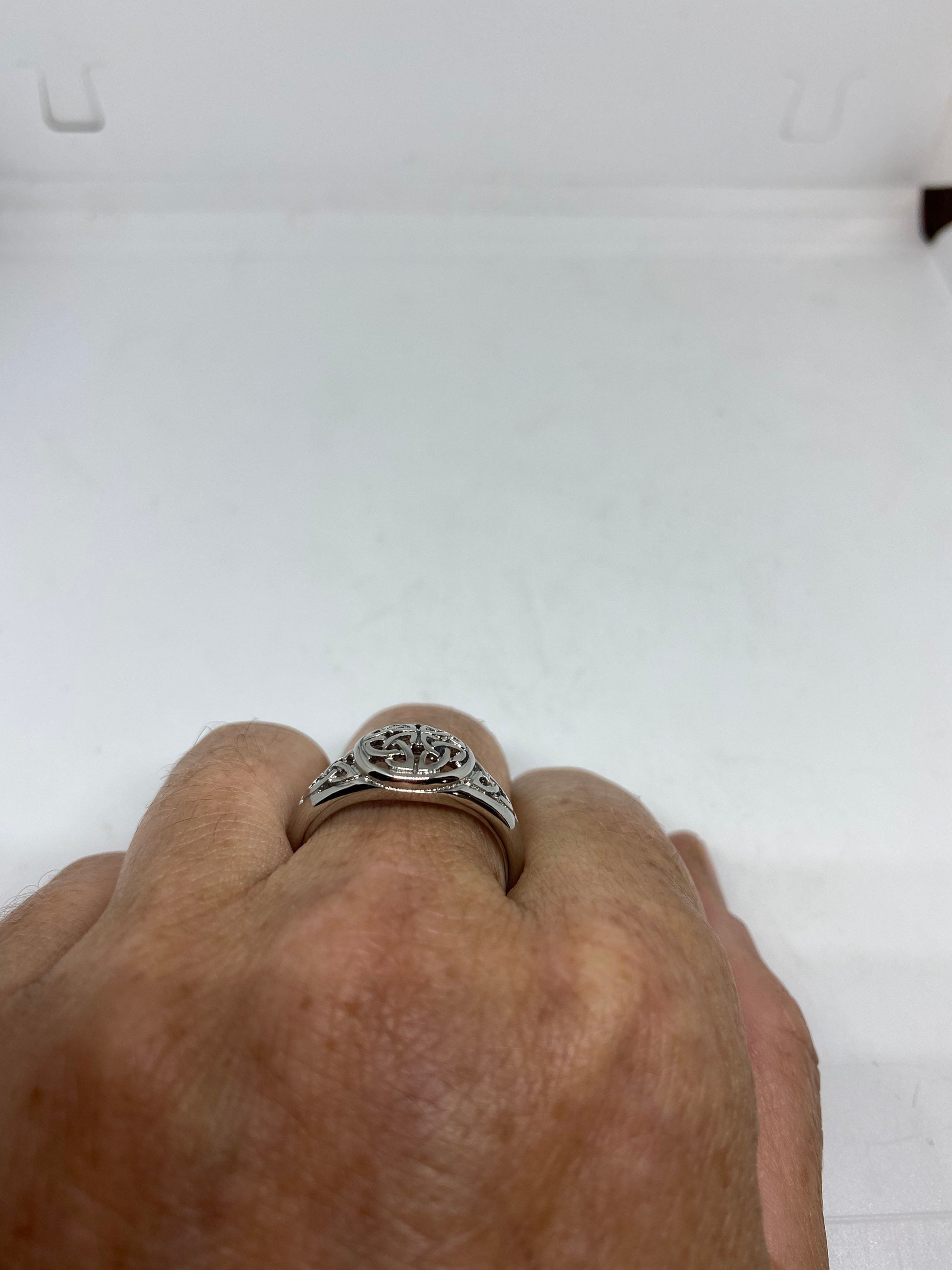 Vintage Celtic Knot stainless steel Band Ring