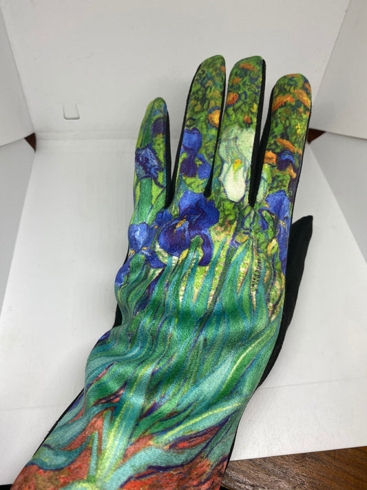 Vintage Style Impressionist Ultraseude Fleece Gloves