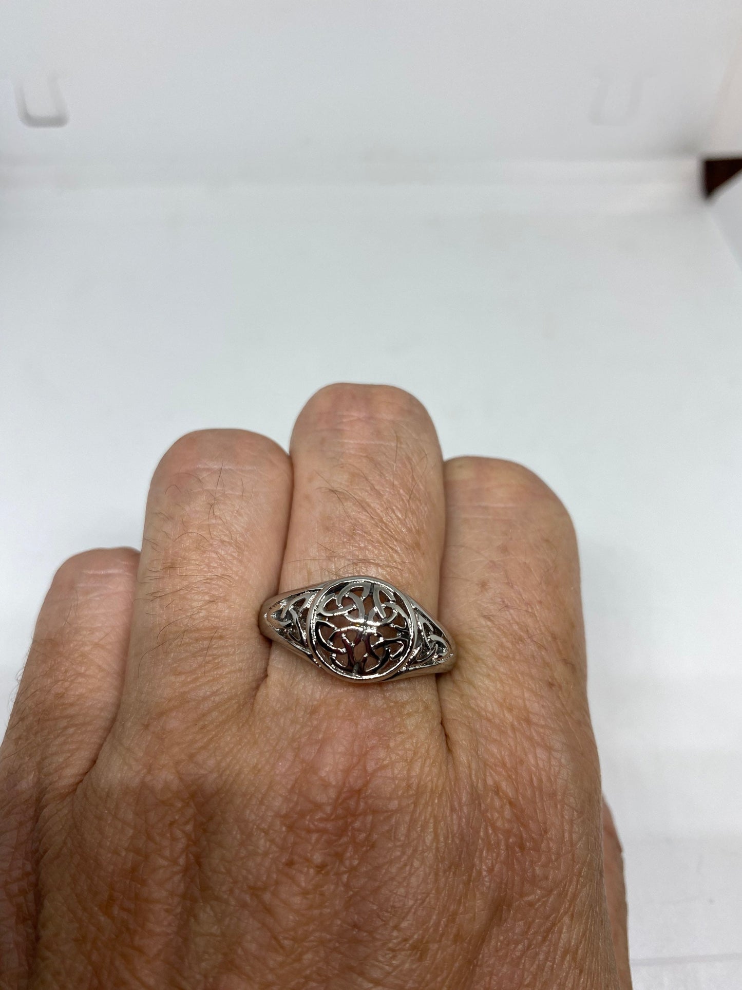 Vintage Celtic Knot stainless steel Band Ring