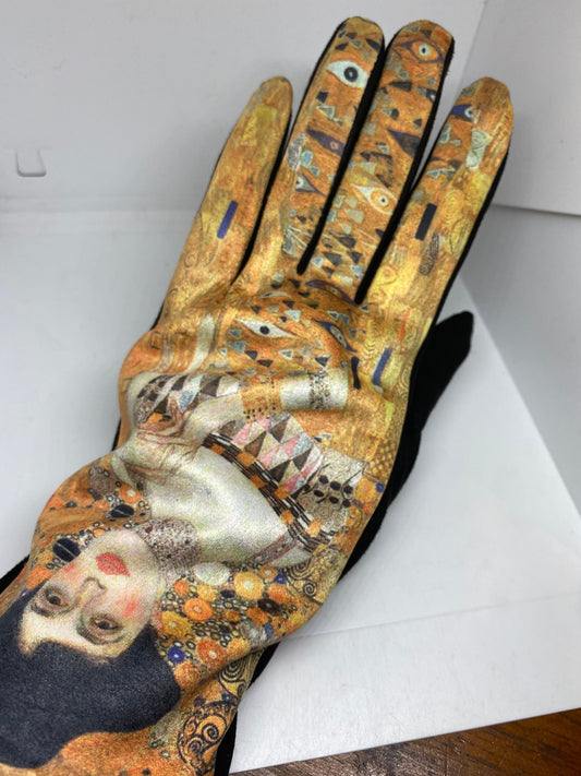 Vintage Style Impressionist Ultraseude Fleece Gloves