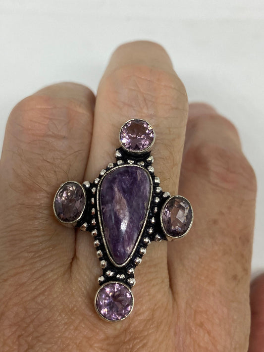 Vintage Genuine Amethyst Ring Size 7