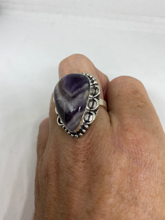 Vintage Genuine Amethyst Ring Size 7.75