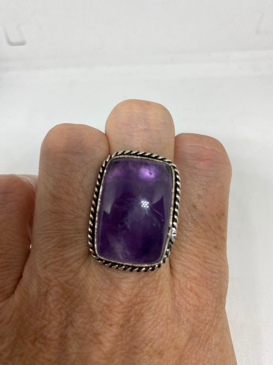 Vintage Genuine Amethyst Ring Size 7