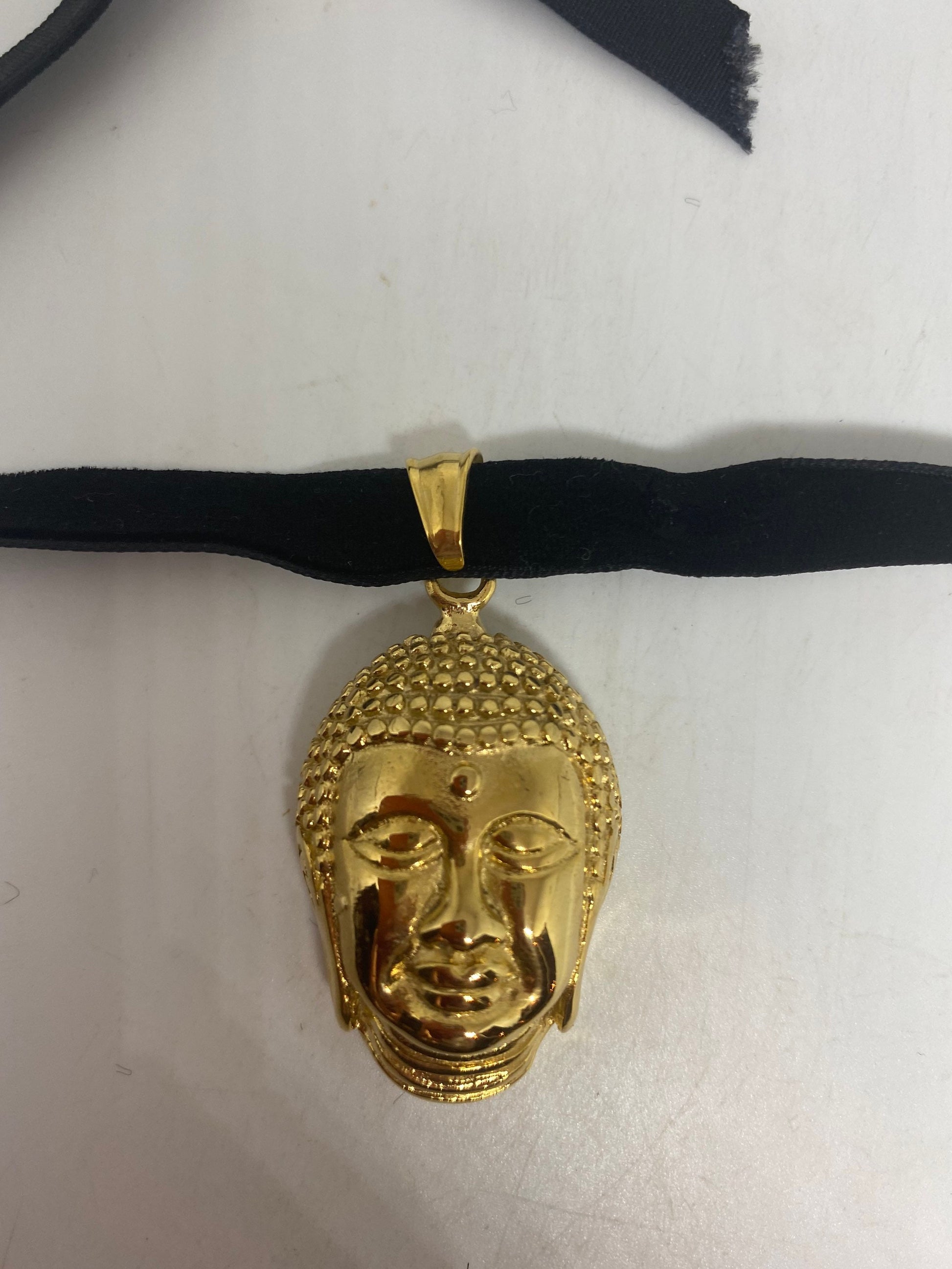 Vintage Handmade Stainless Steel Buddha Amulet Pendant