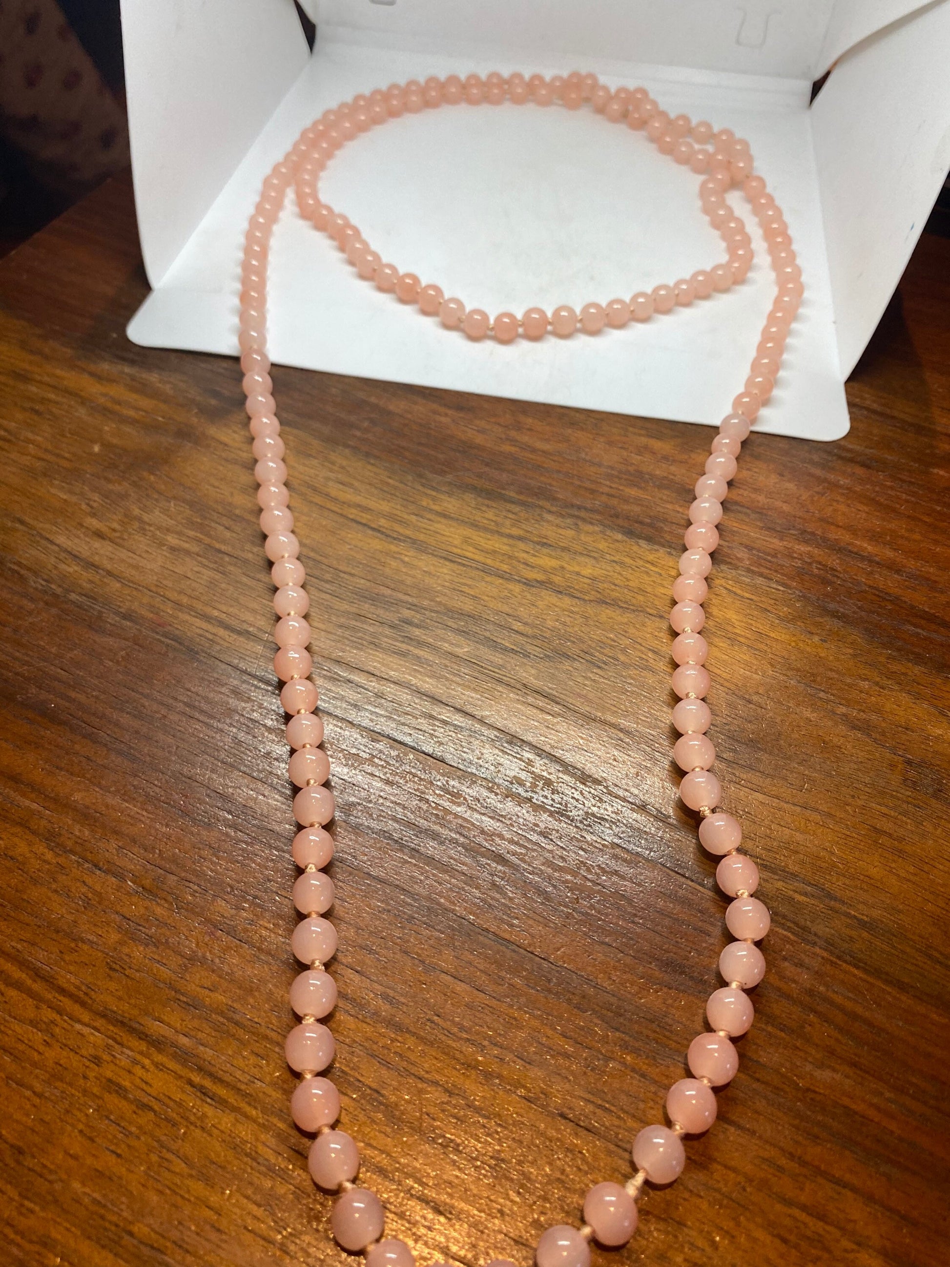 Vintage Handmade Pink Rose Quartz beads