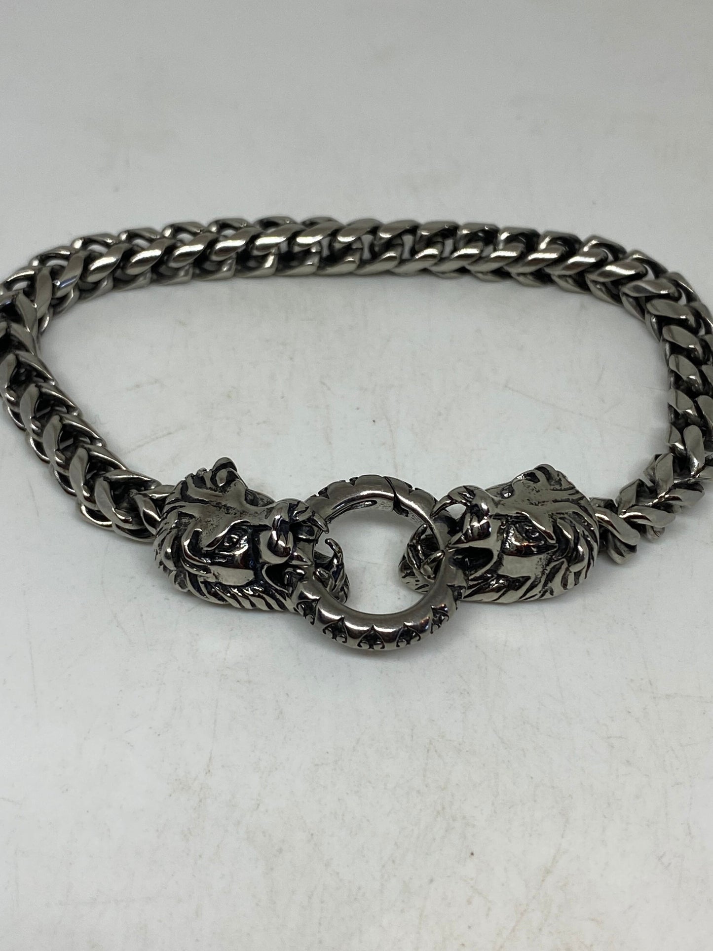 Vintage Style Lion Unisex Mens Bracelet