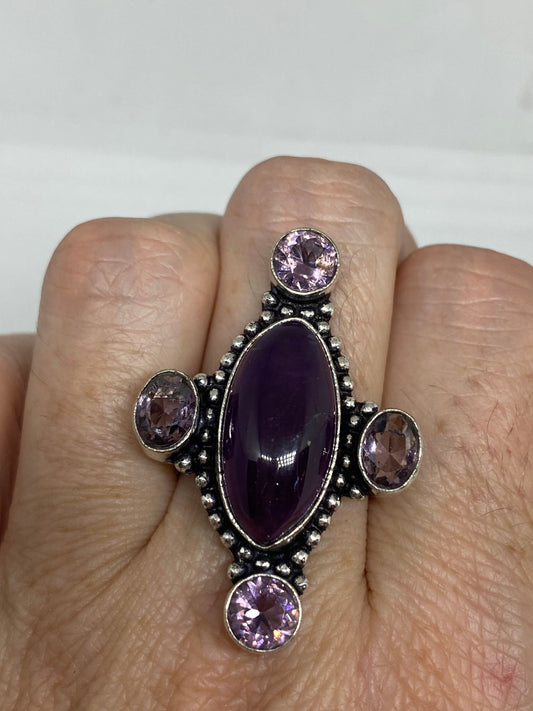Vintage Genuine Purple Amethyst Ring