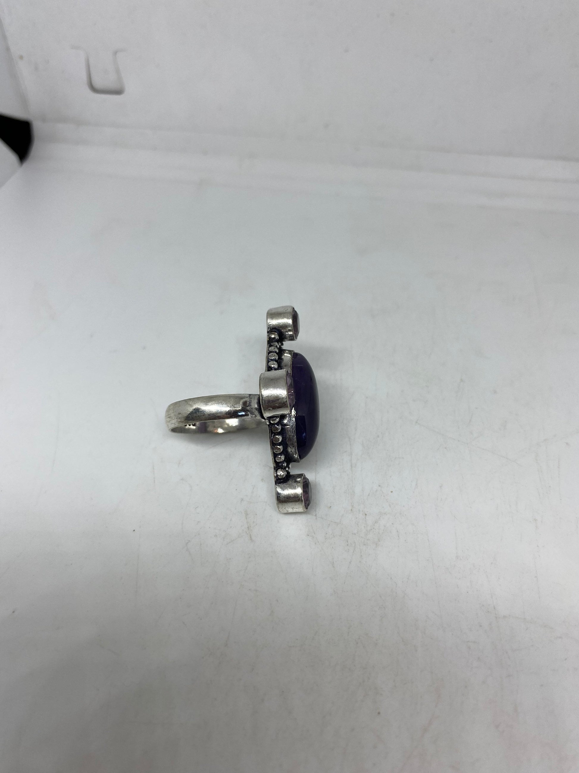 Vintage Genuine Purple Amethyst Ring