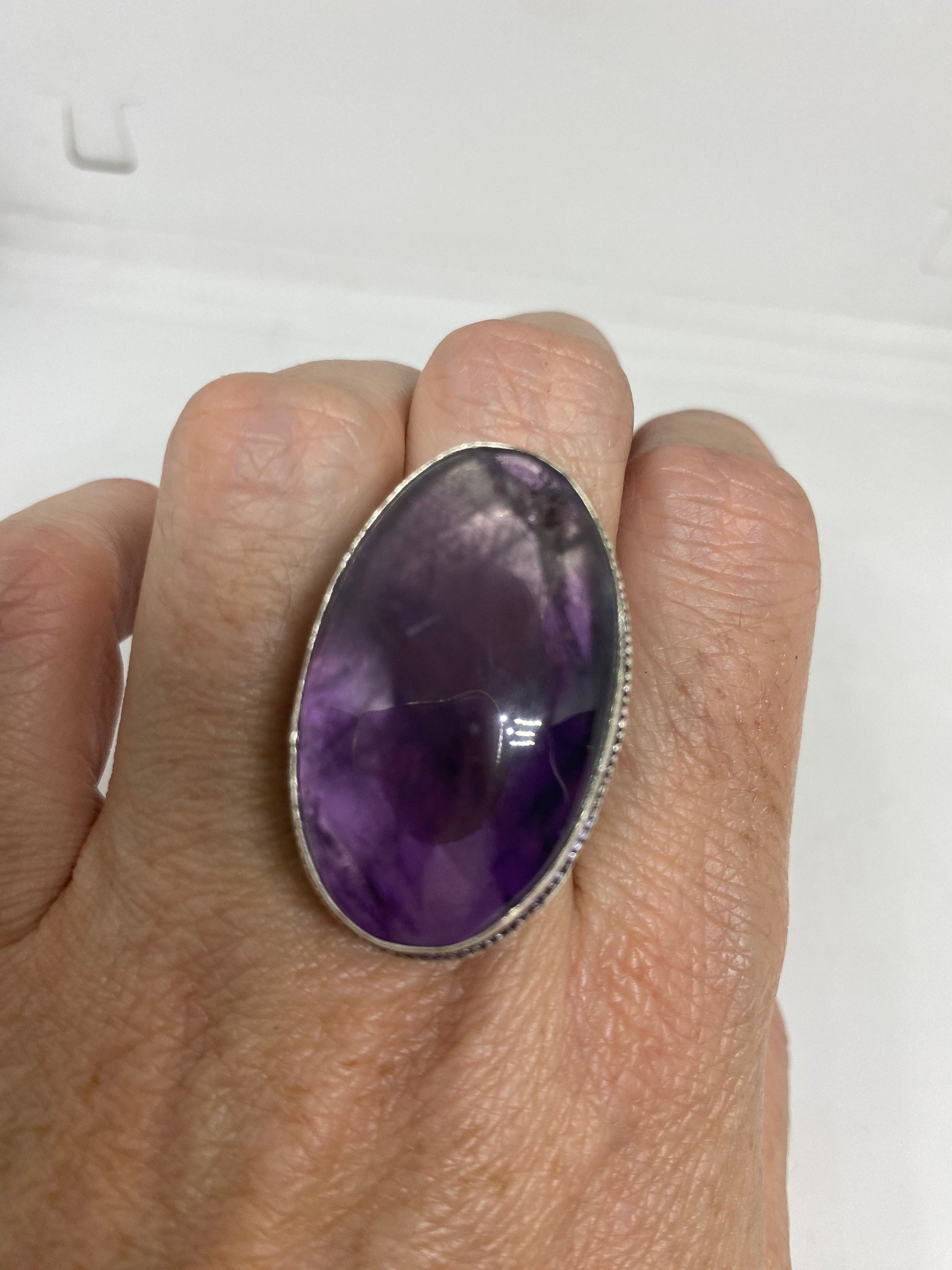 Vintage Genuine Amethyst ringsize 8.5