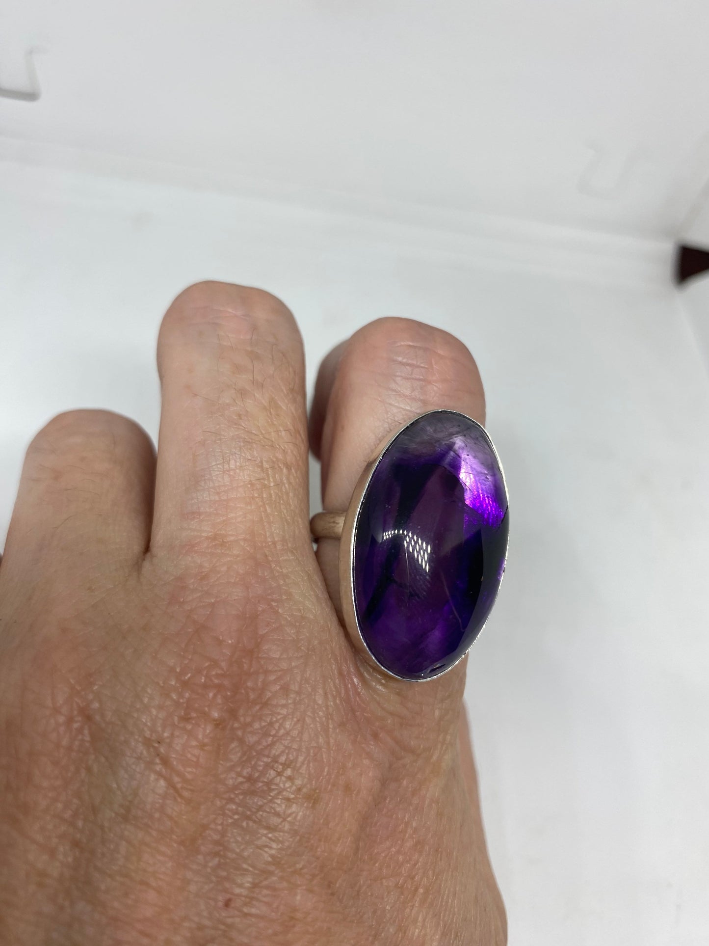 Vintage Genuine Amethyst ringsize 5.5