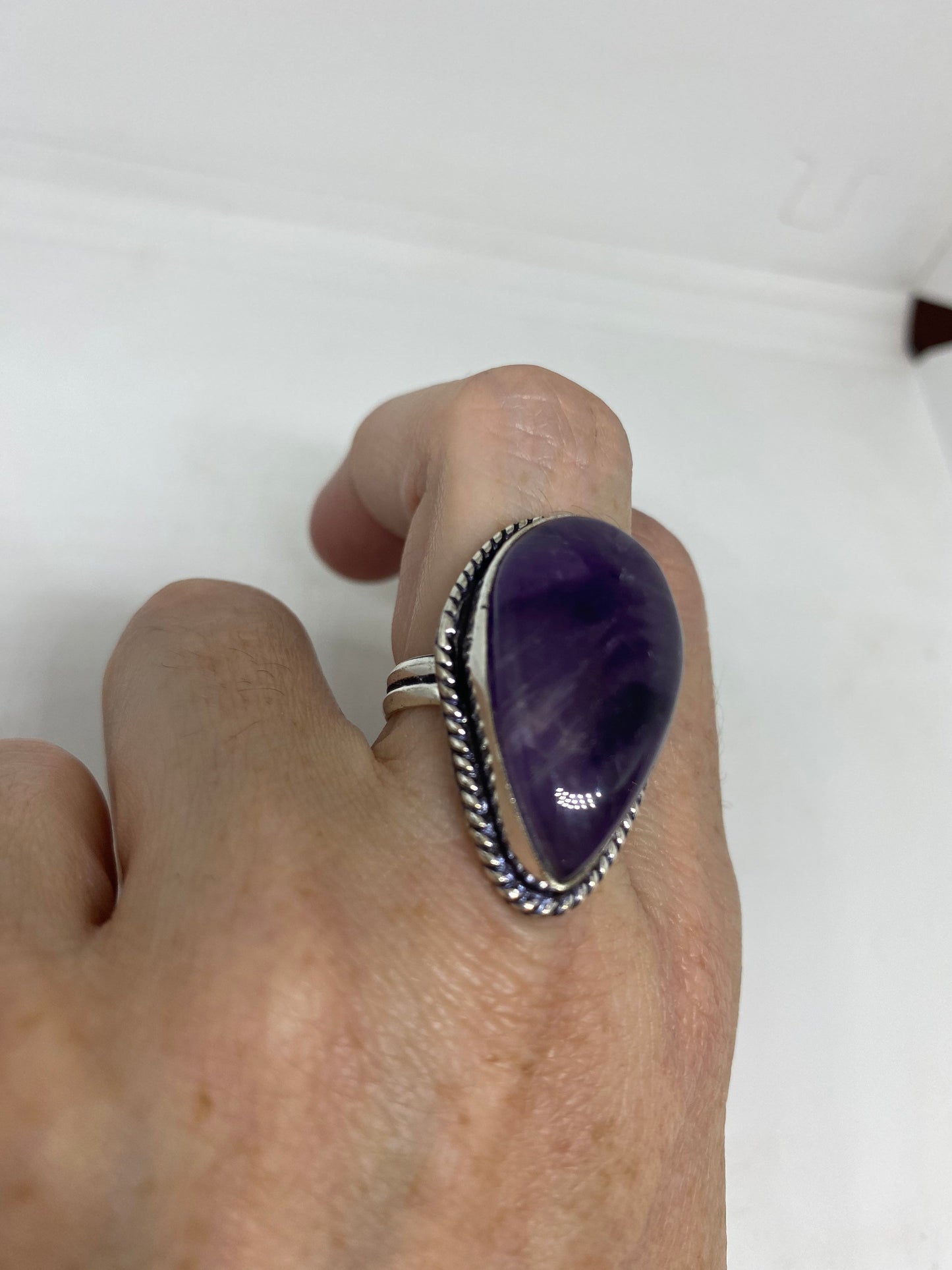 Vintage Genuine Amethyst Ring Size 7