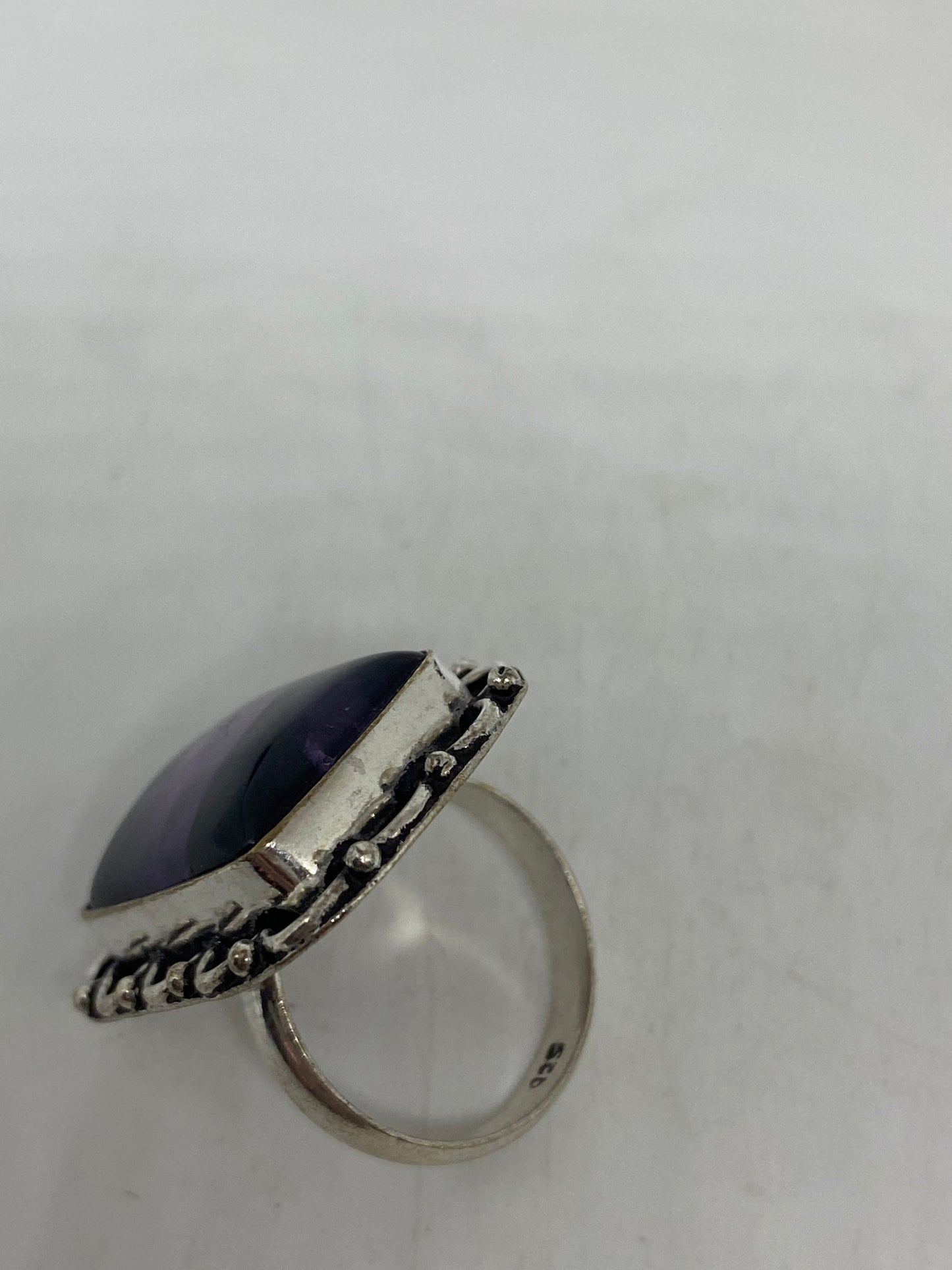 Vintage Genuine Amethyst Ring Size 8