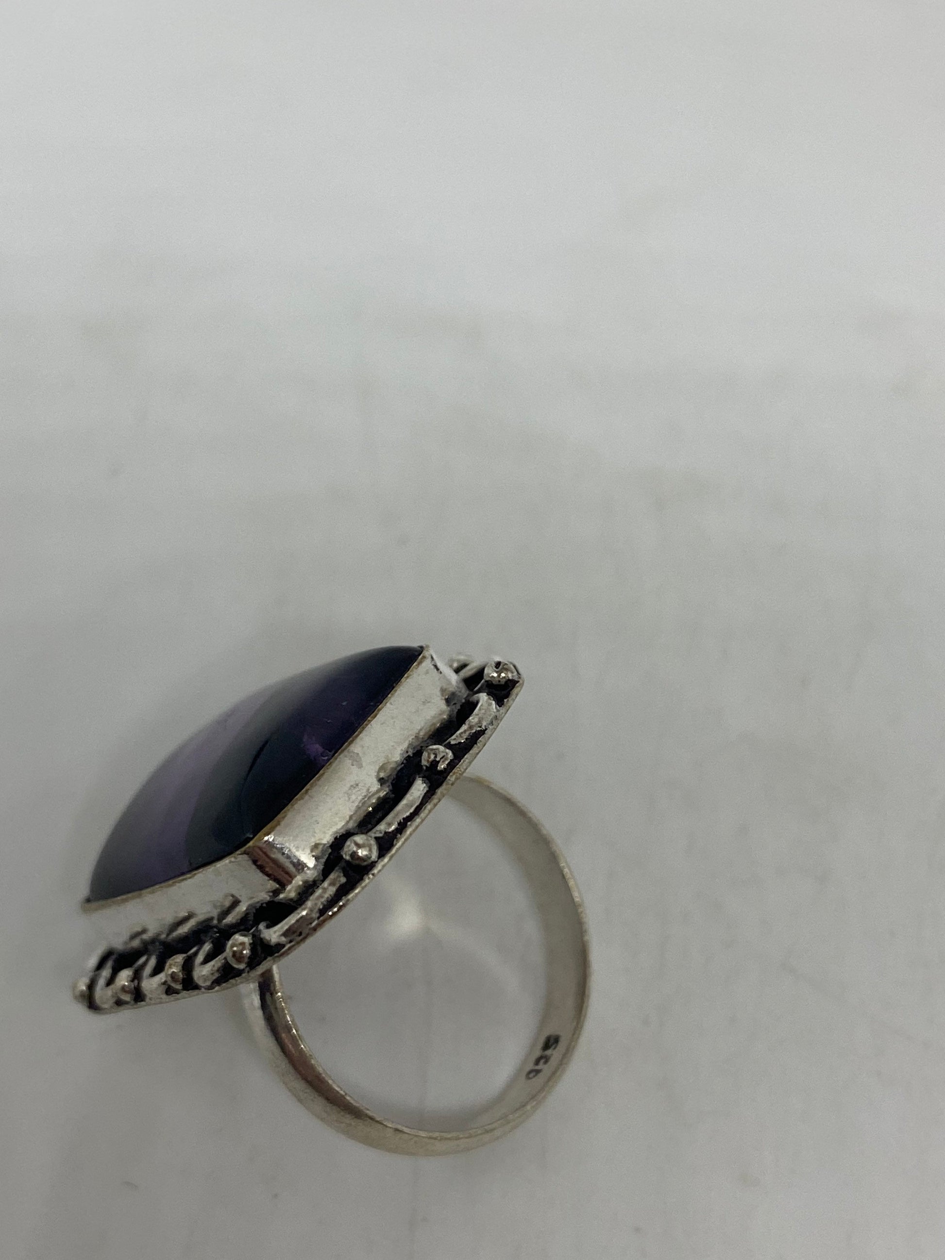 Vintage Genuine Amethyst Ring Size 8