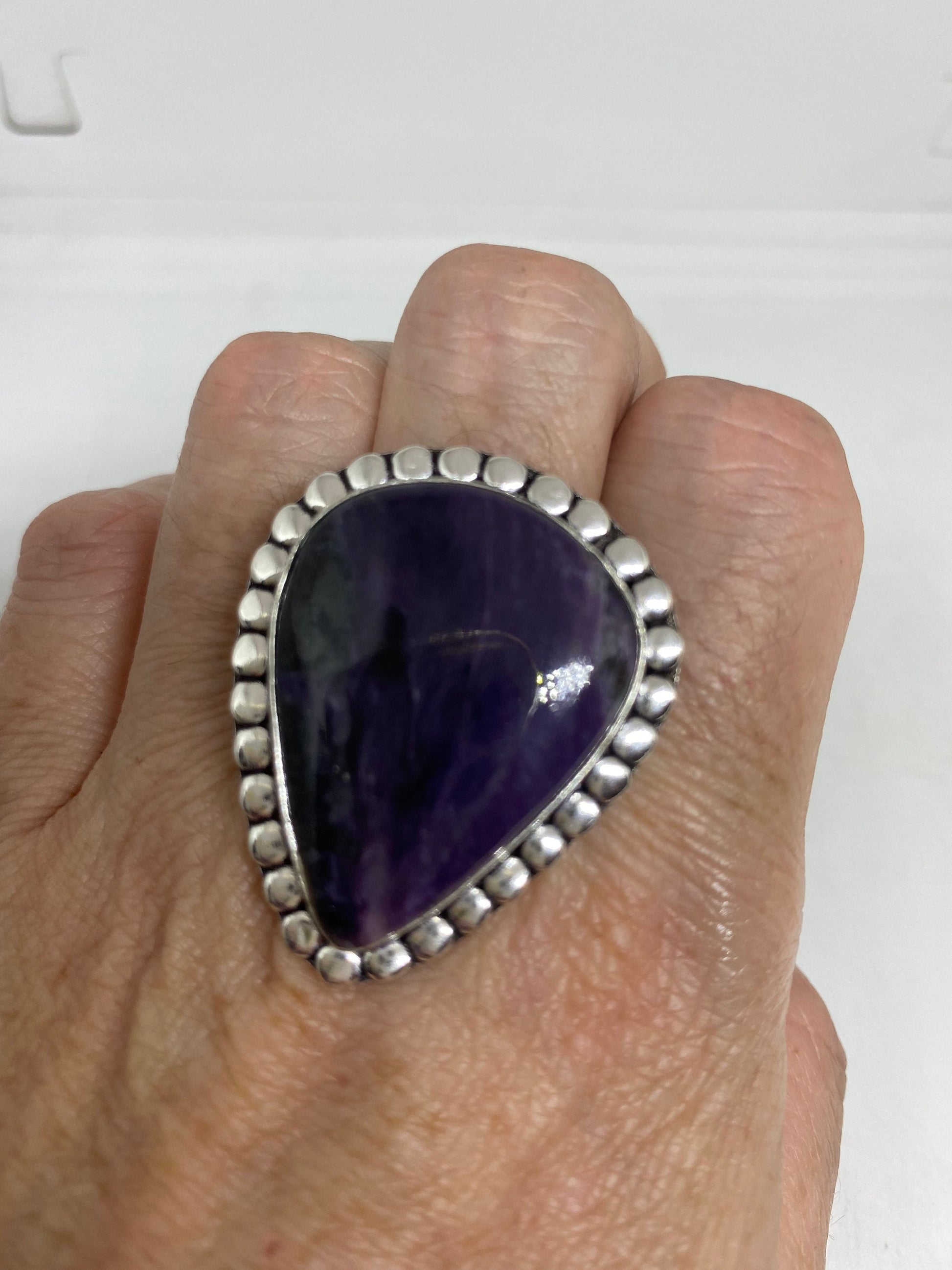 Vintage Genuine Amethyst Ring Size 10