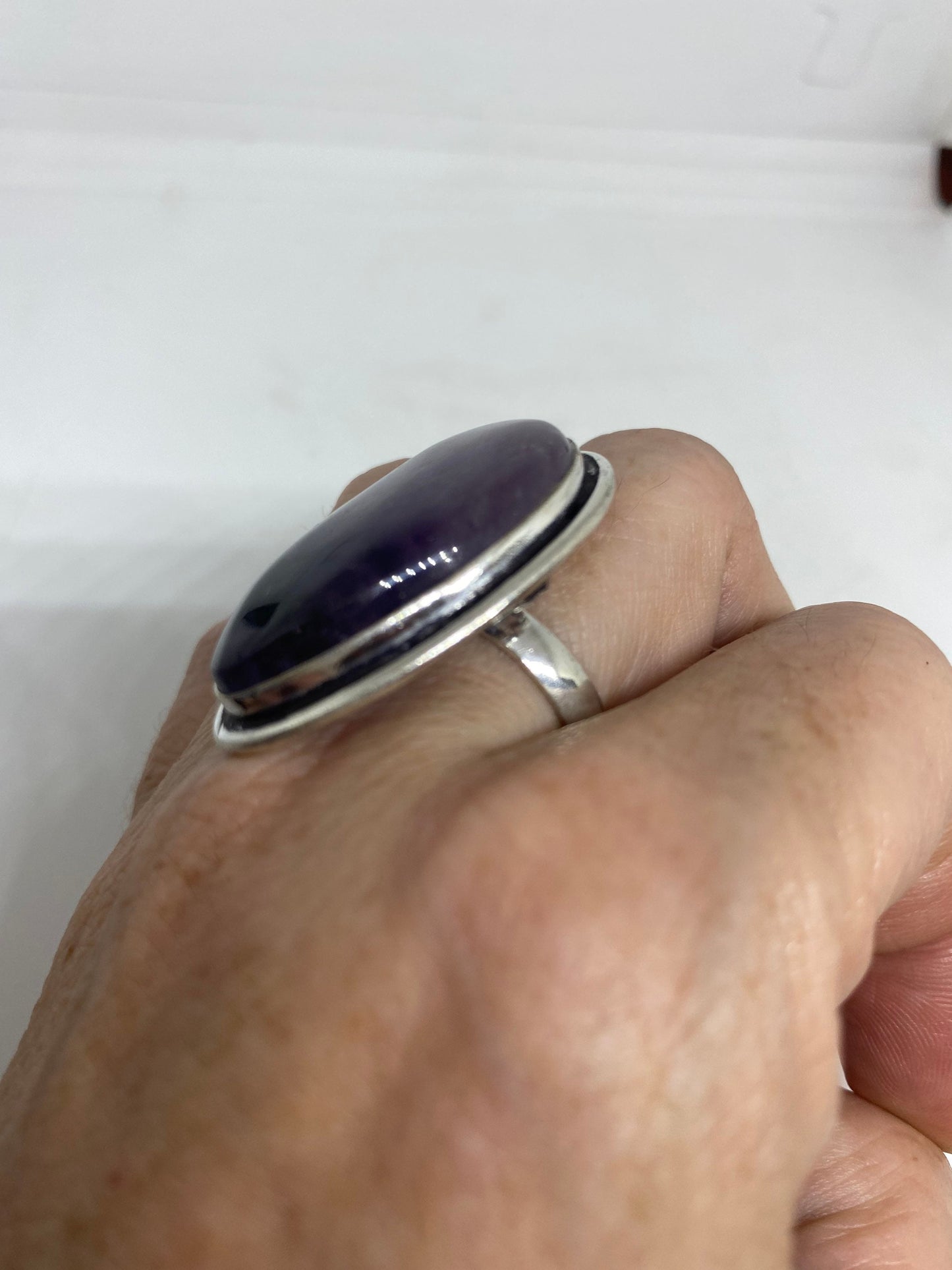 Vintage Genuine Amethyst Ring Size 8.5