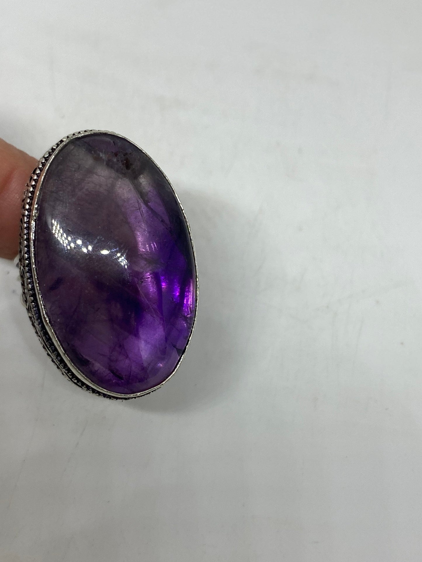 Vintage Genuine Amethyst ringsize 8.5