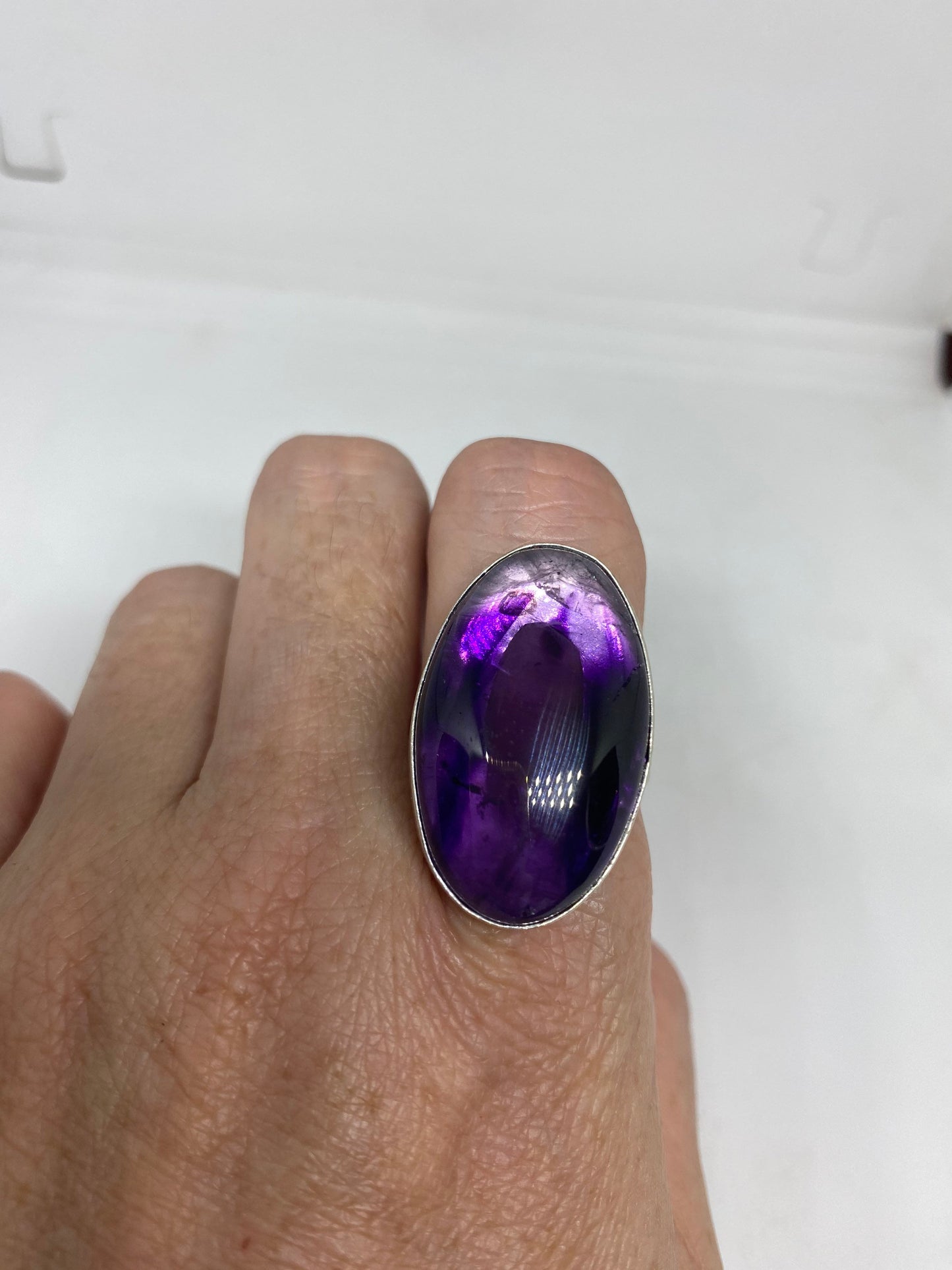 Vintage Genuine Amethyst ringsize 5.5