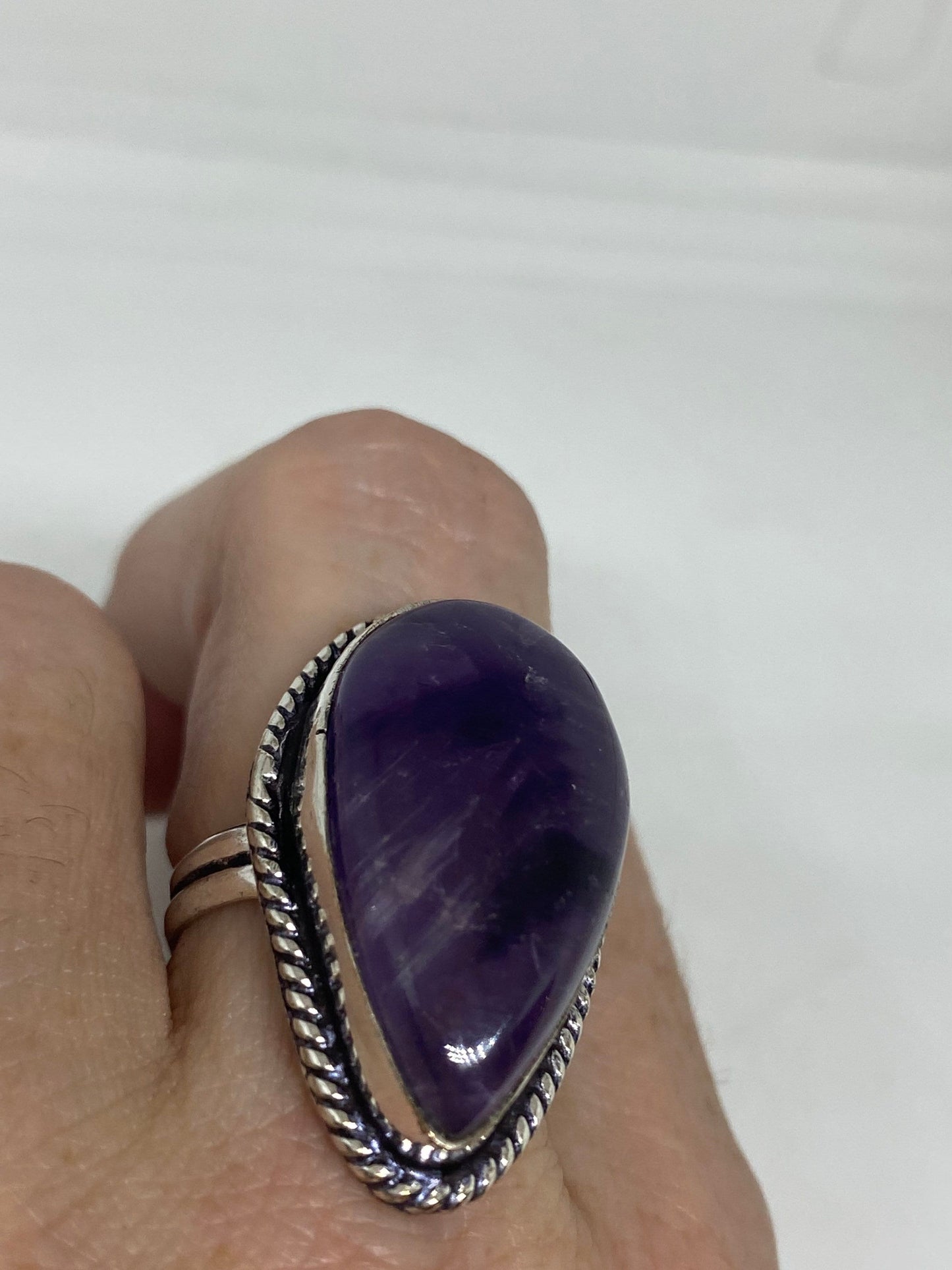 Vintage Genuine Amethyst Ring Size 7