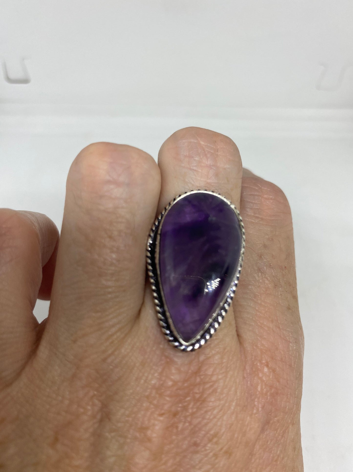 Vintage Genuine Amethyst Ring Size 7