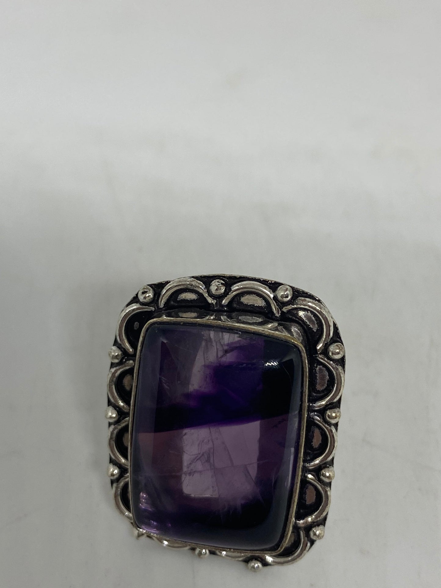 Vintage Genuine Amethyst Ring Size 8