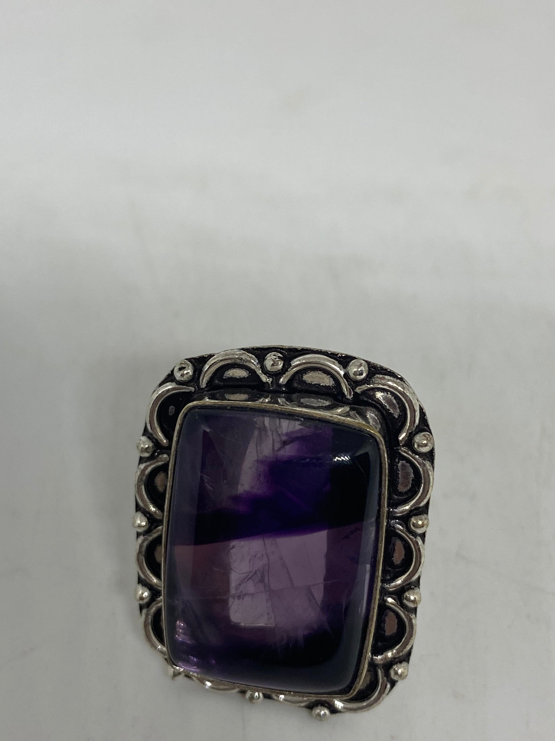 Vintage Genuine Amethyst Ring Size 8