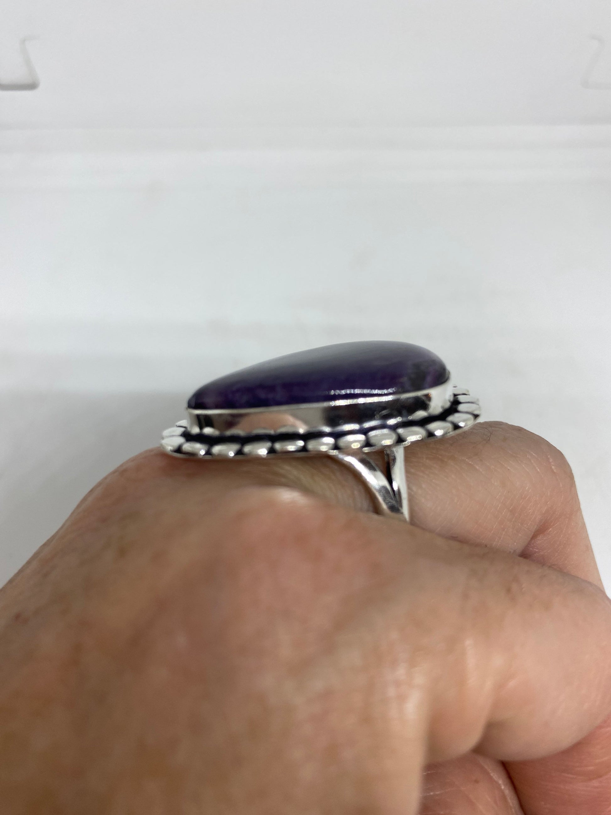 Vintage Genuine Amethyst Ring Size 10