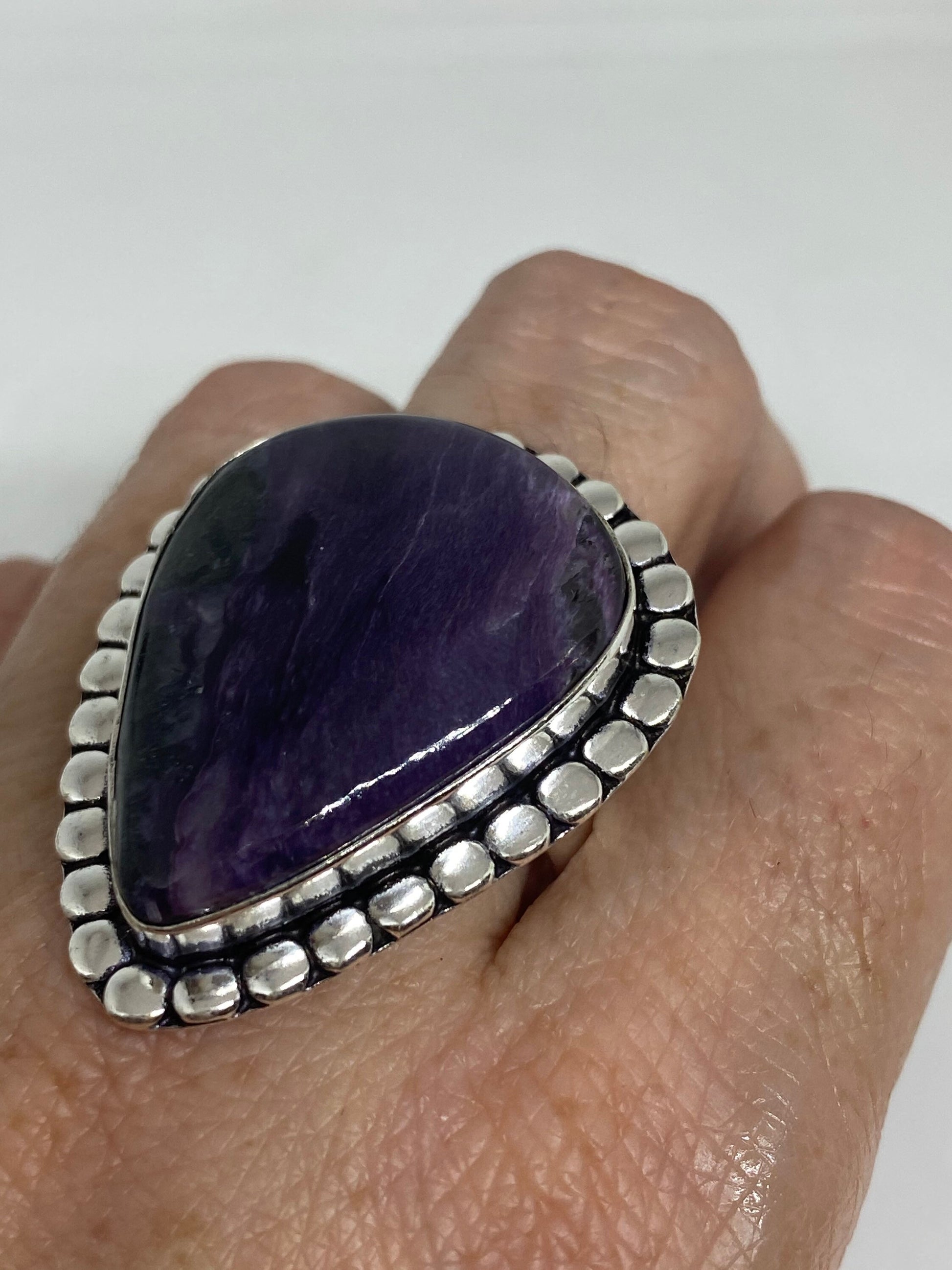 Vintage Genuine Amethyst Ring Size 10