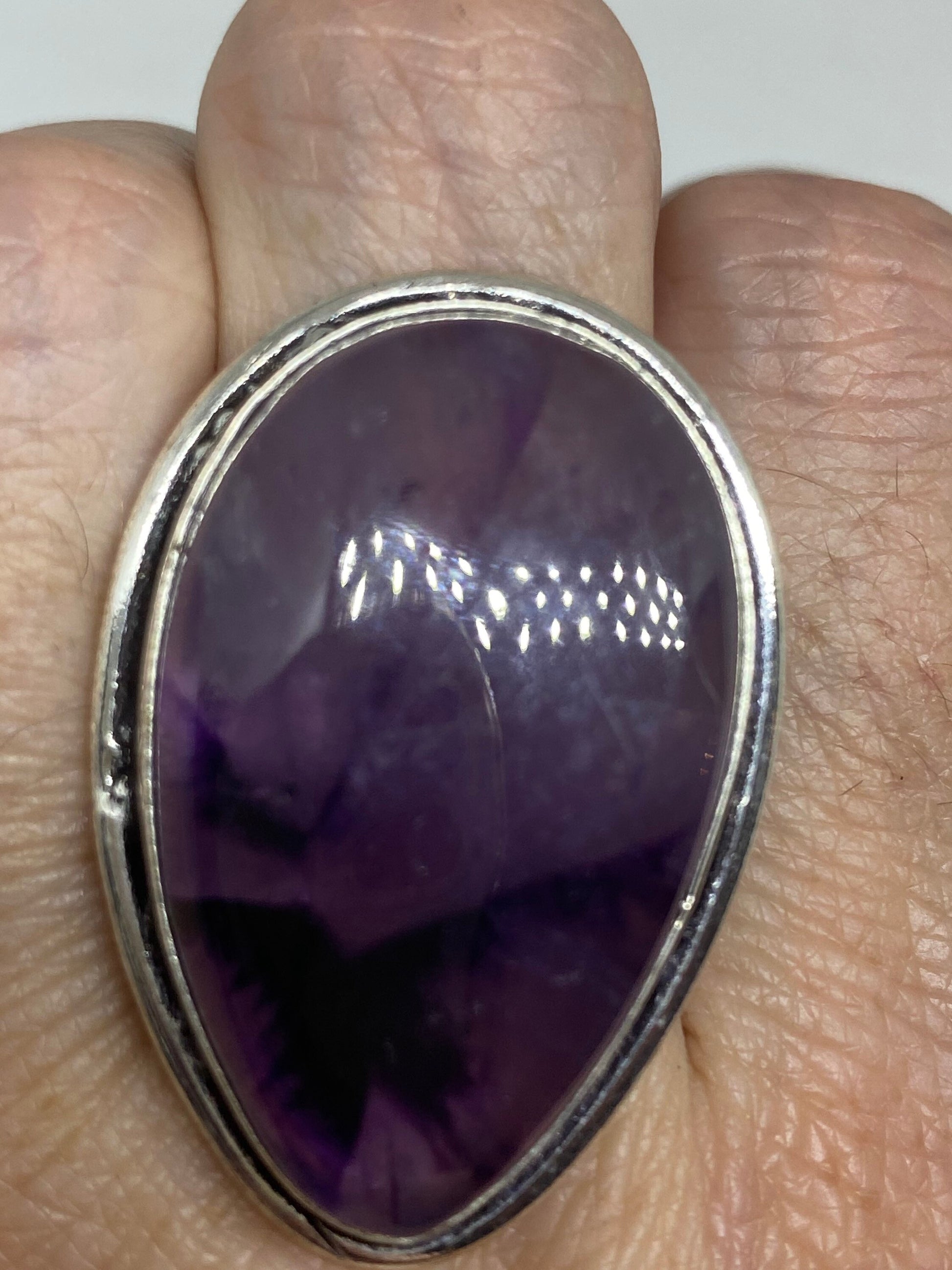 Vintage Genuine Amethyst Ring Size 8.5