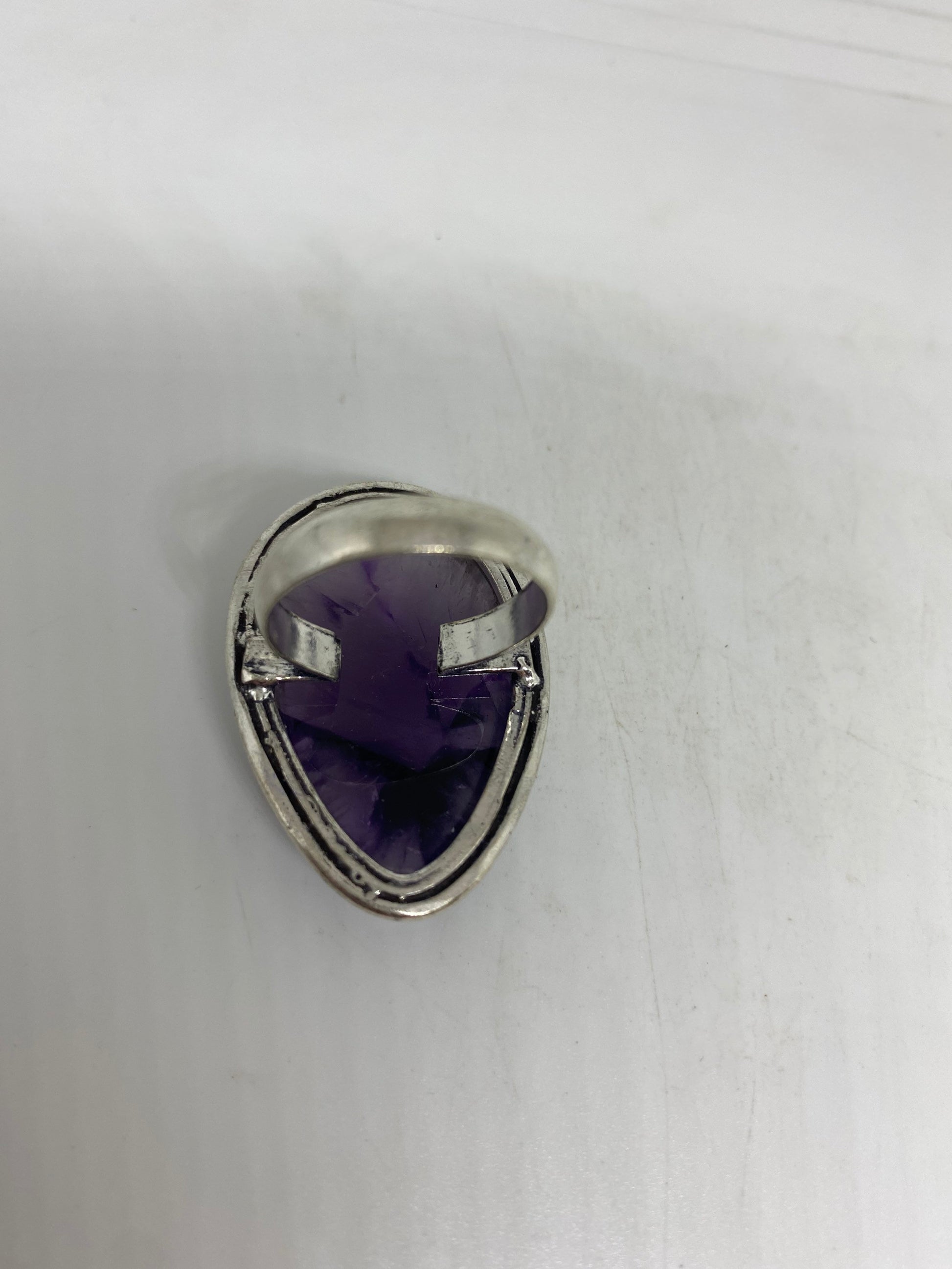 Vintage Genuine Amethyst Ring Size 8.5