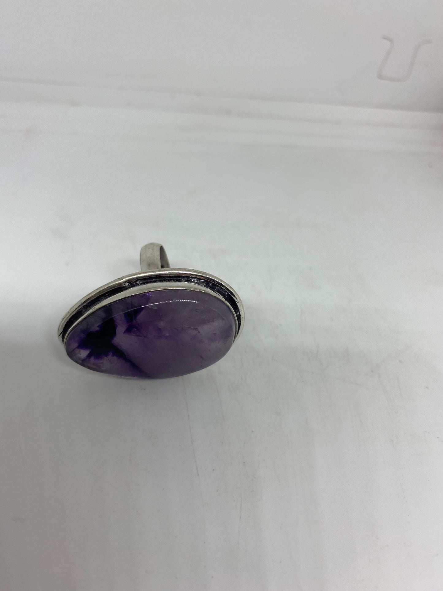 Vintage Genuine Amethyst Ring Size 8.5