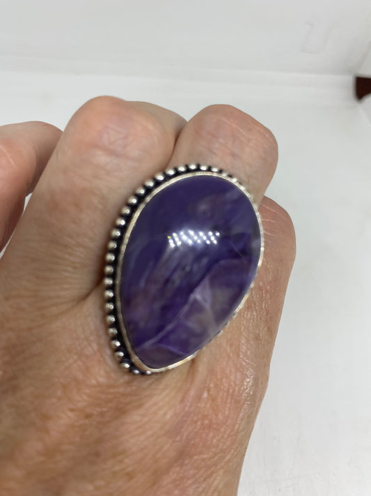 Vintage Purple Genuine Soujalite Ring