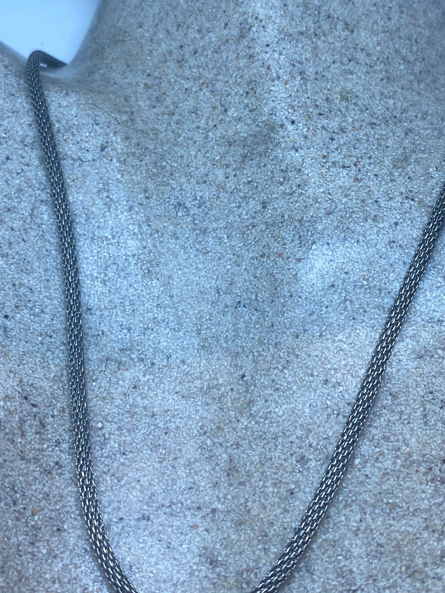 Vintage Snake Chain 18 Inch 925 Sterling Silver Necklace