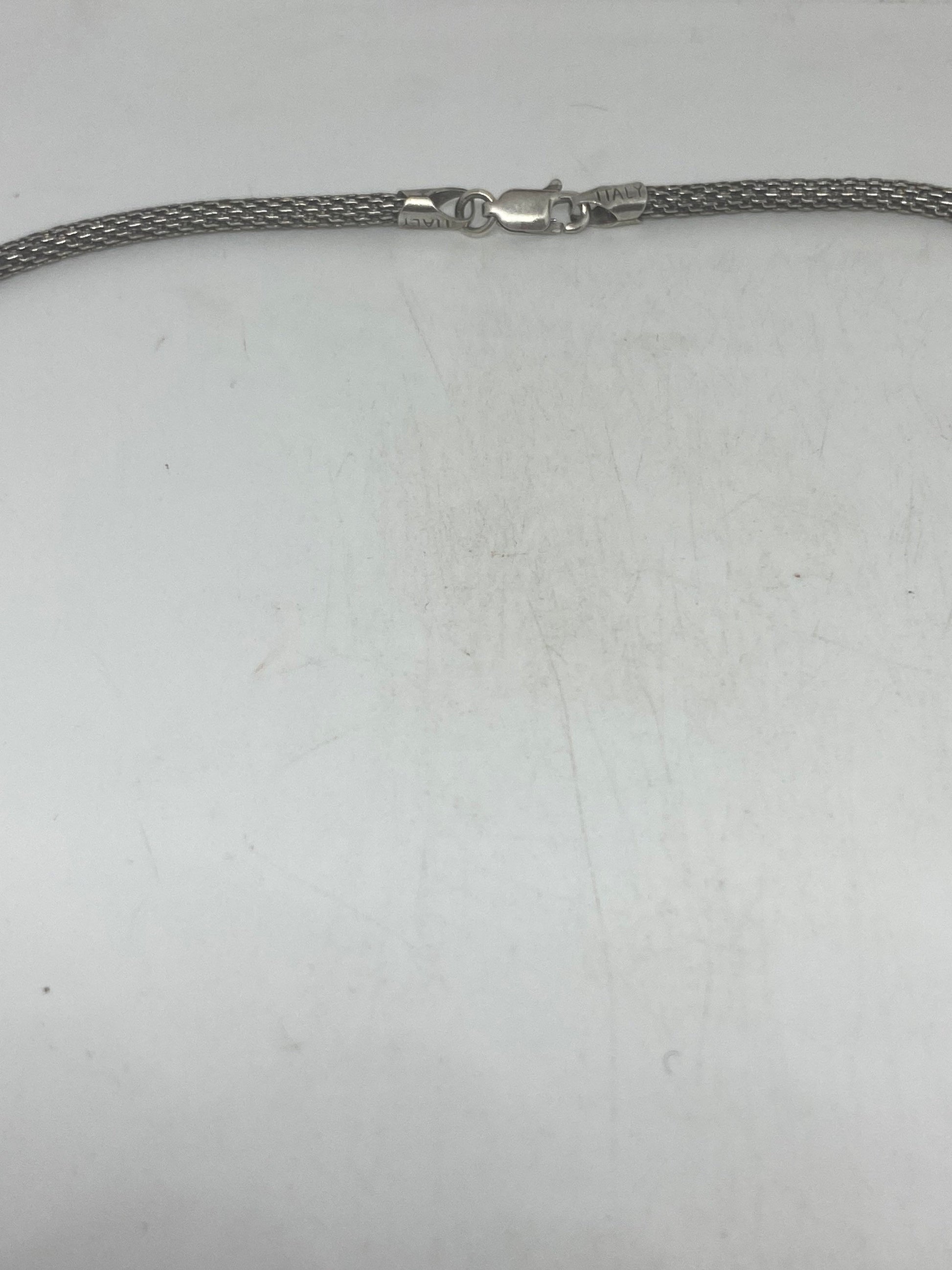 Vintage Snake Chain 18 Inch 925 Sterling Silver Necklace