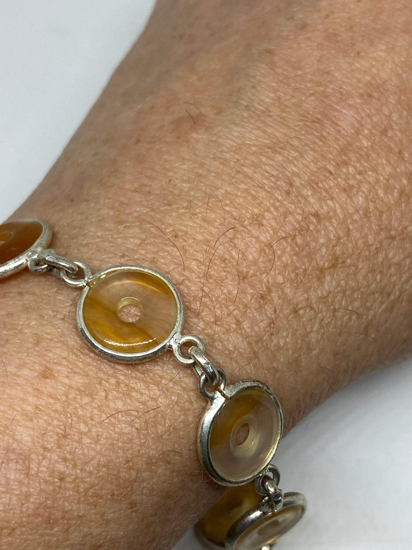 Vintage Carnelian Bracelet 925 Sterling Silver