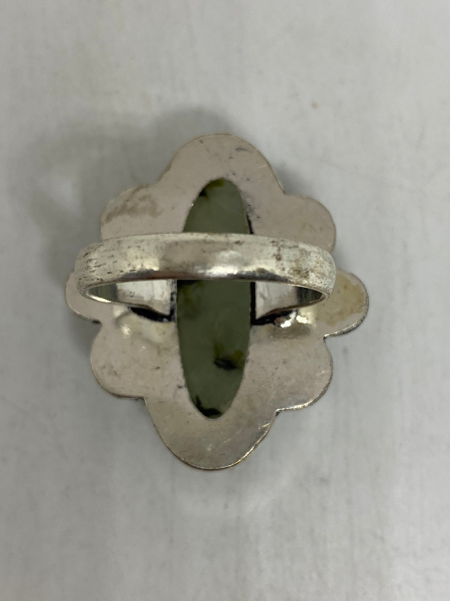 Vintage Green Nephrite Jade Ring