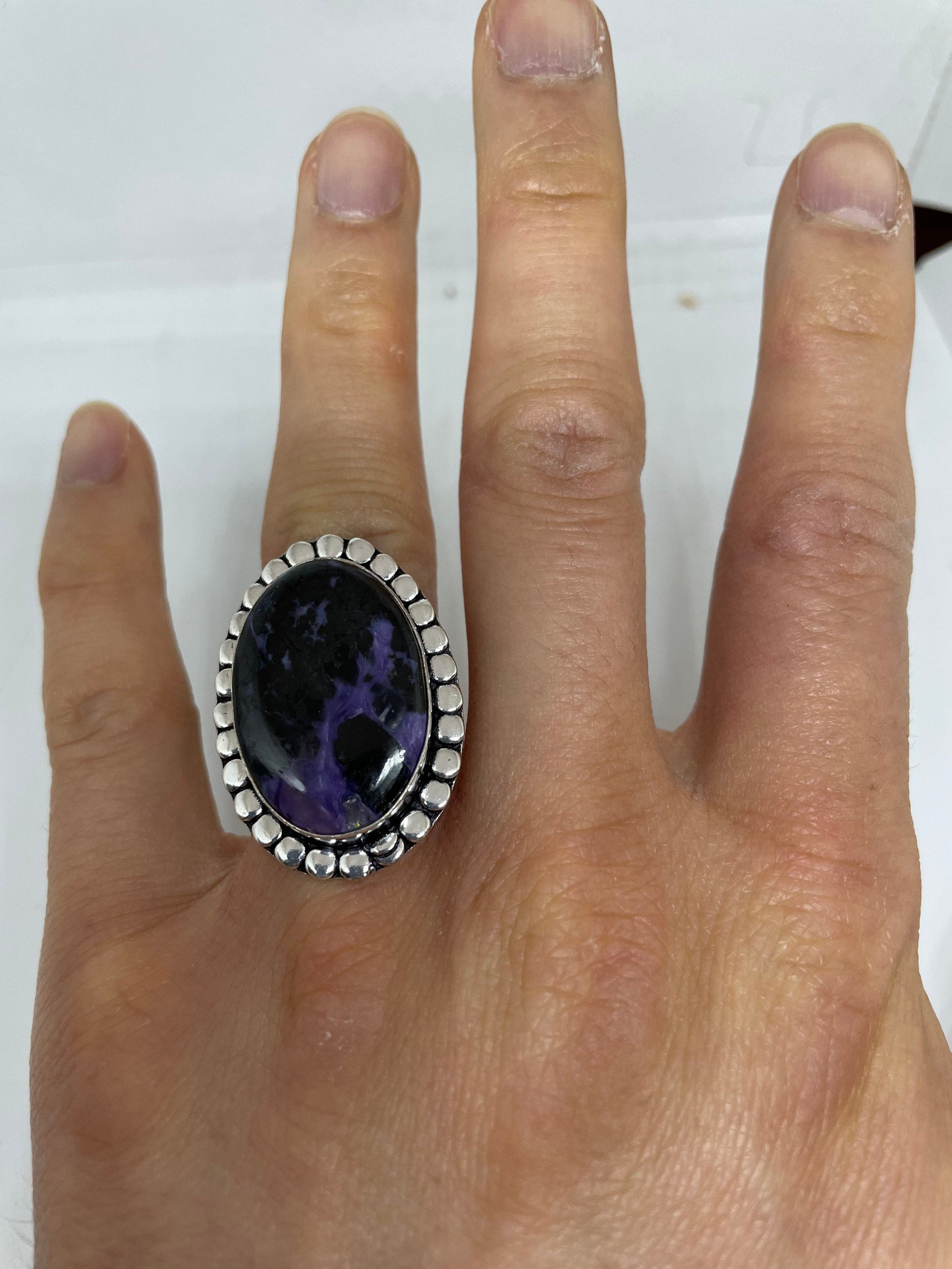 Vintage Purple Genuine Amethyst Ring