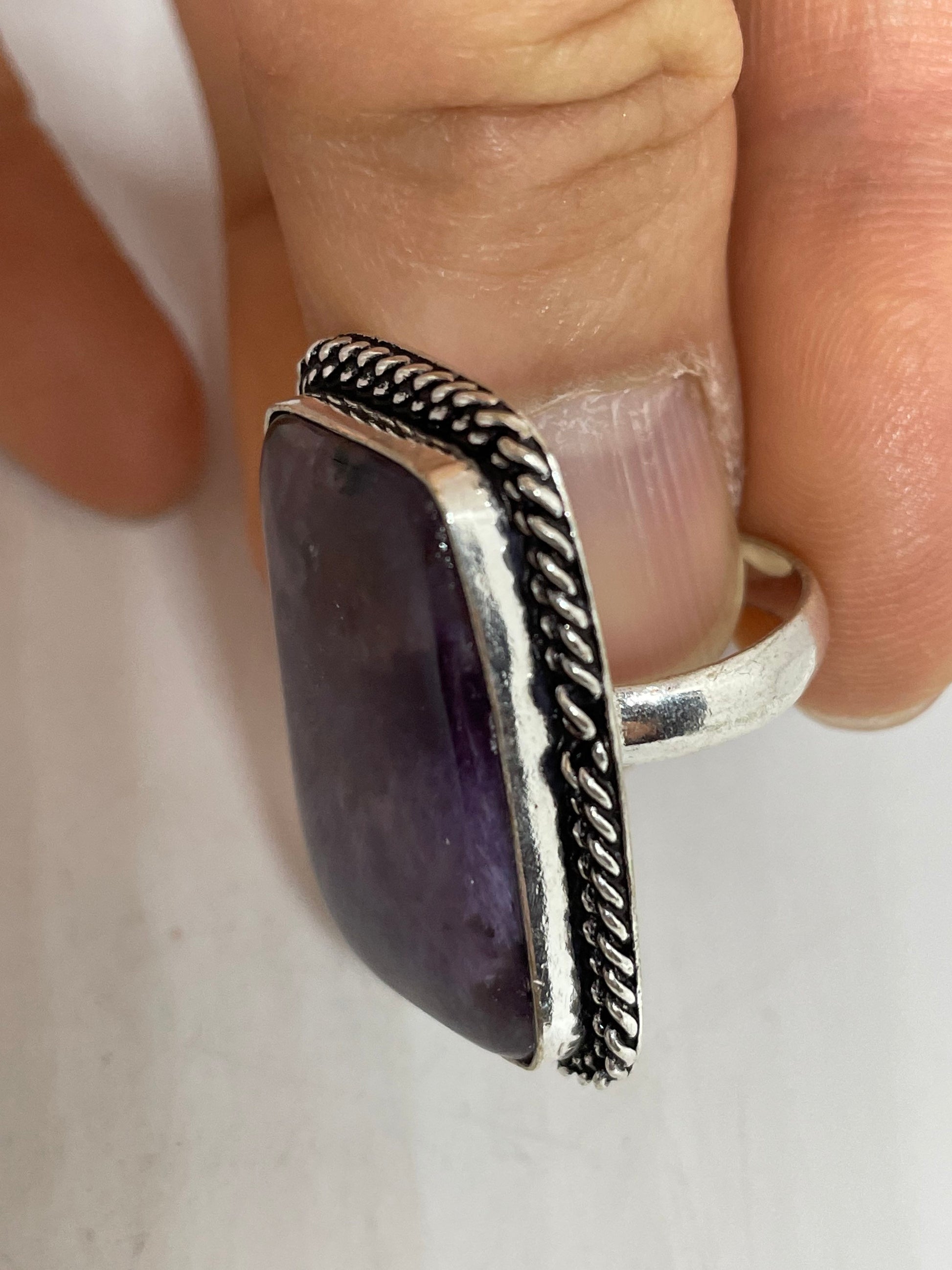 Vintage Purple Genuine Amethyst Ring