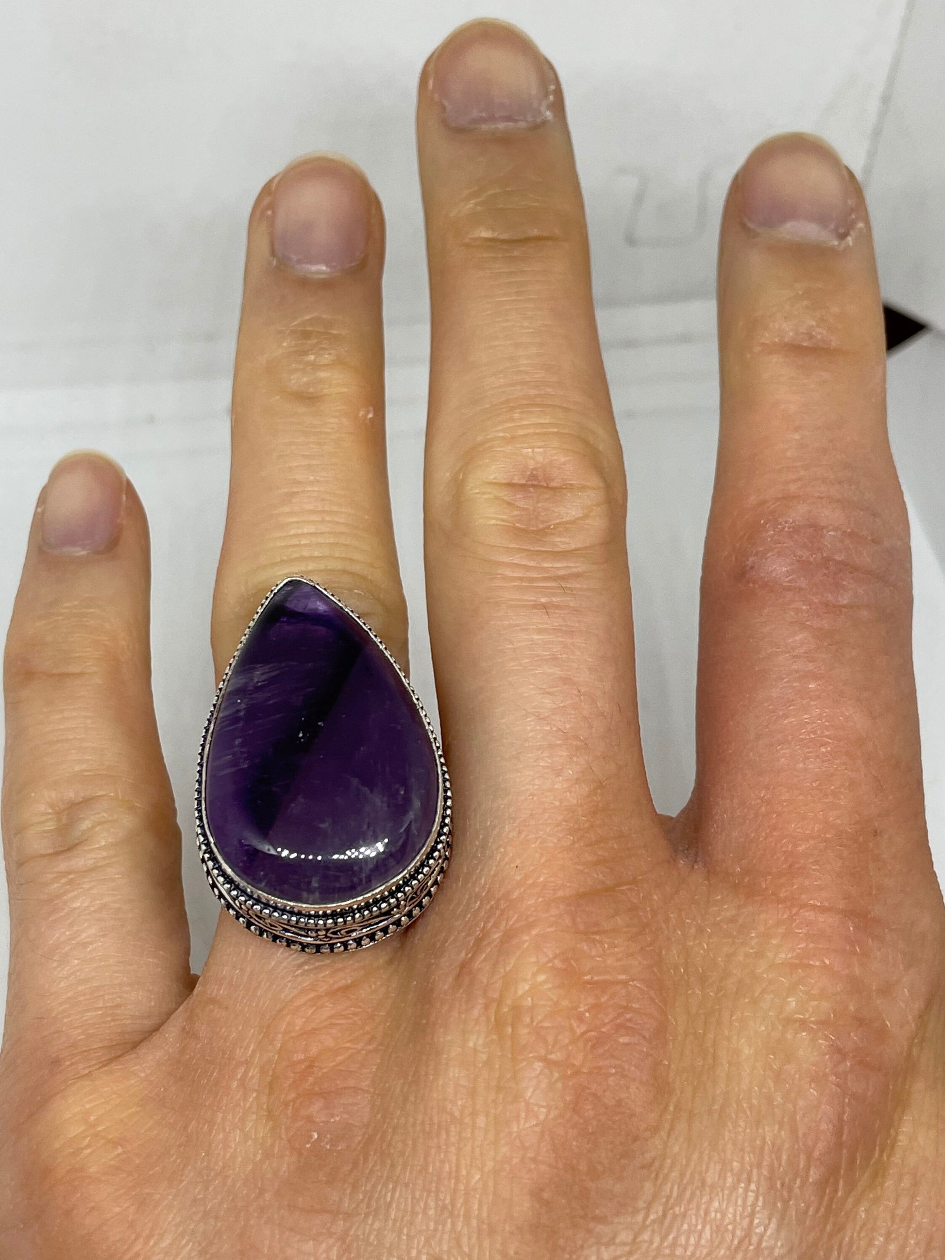 Vintage Purple Genuine Amethyst Ring