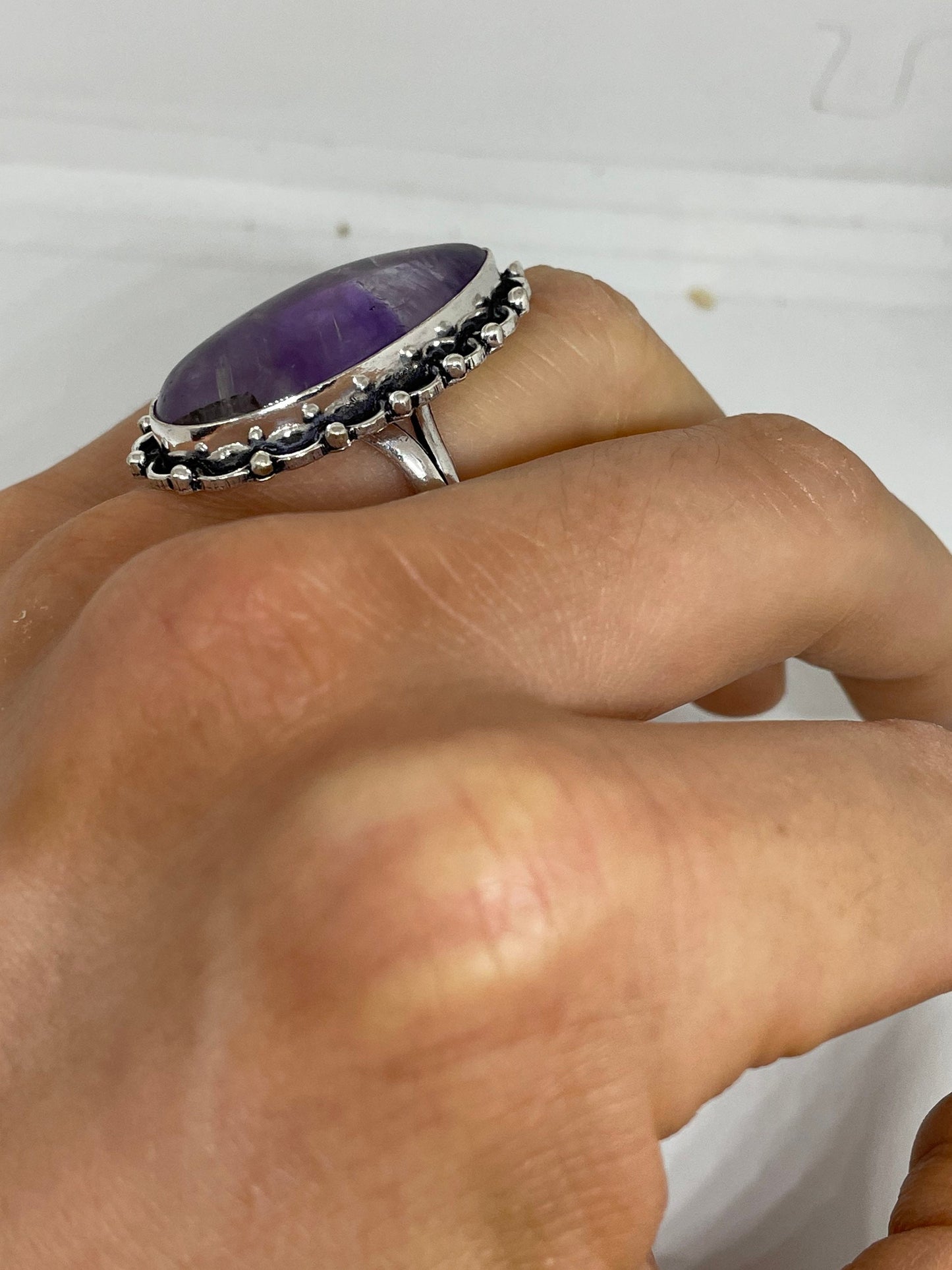 Vintage Purple Genuine Amethyst Ring