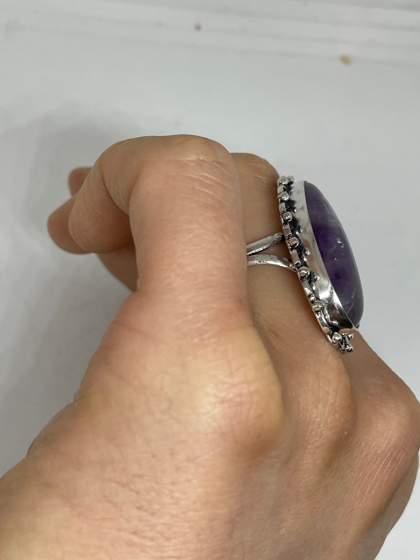 Vintage Purple Genuine Amethyst Ring