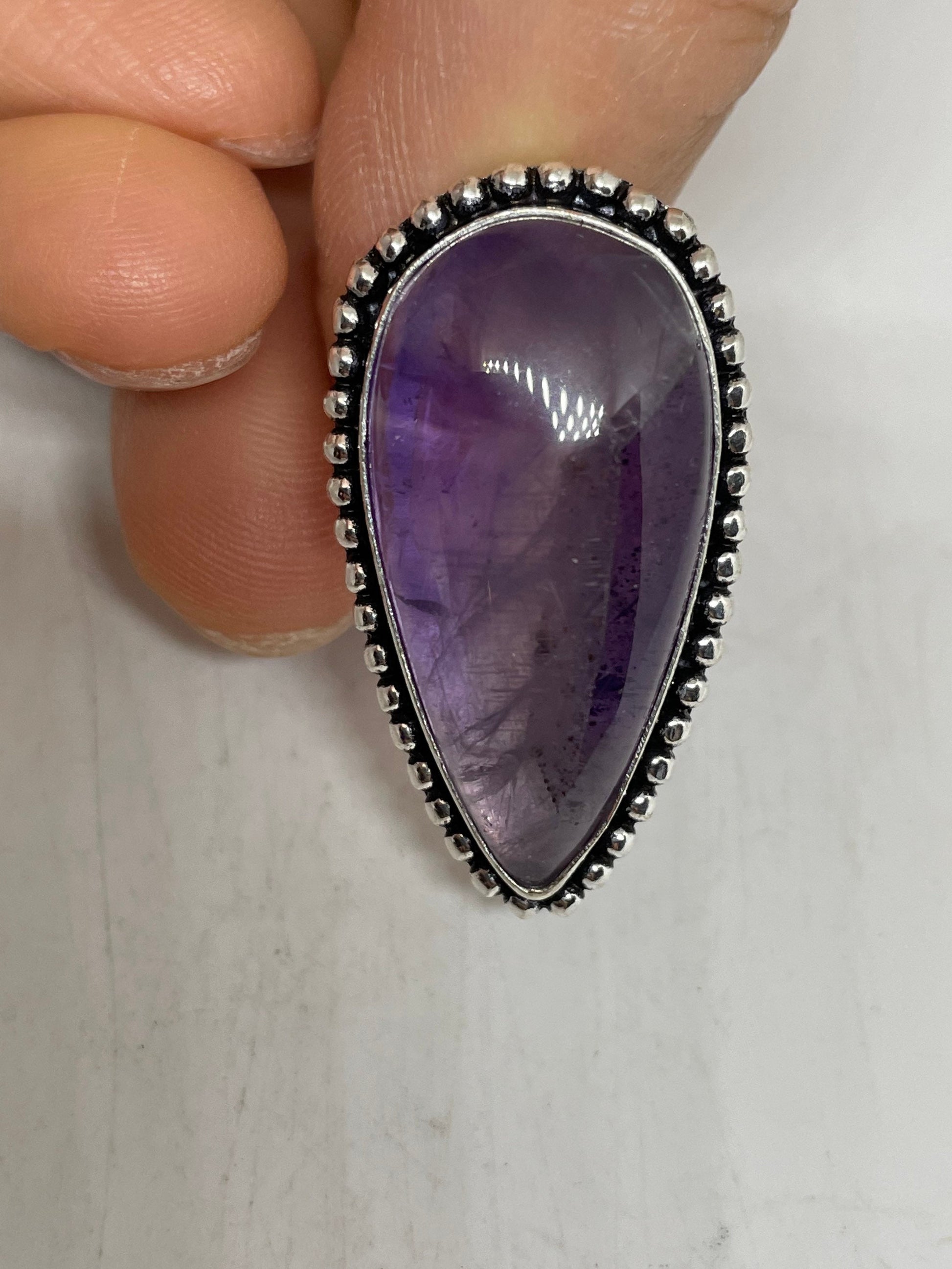 Vintage Purple Genuine Amethyst Ring